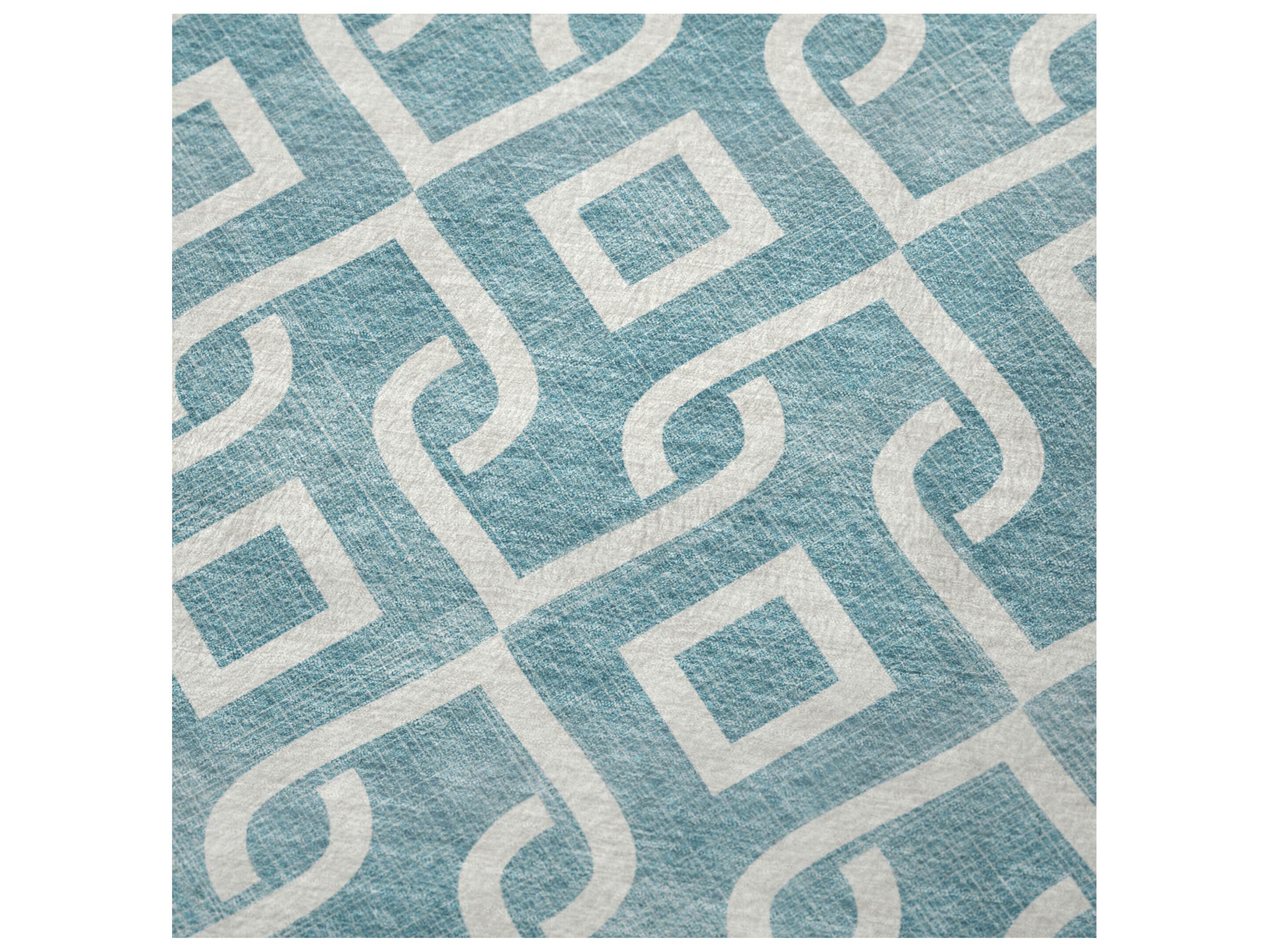 Dalyn Sherpa Teal Polyester Throw