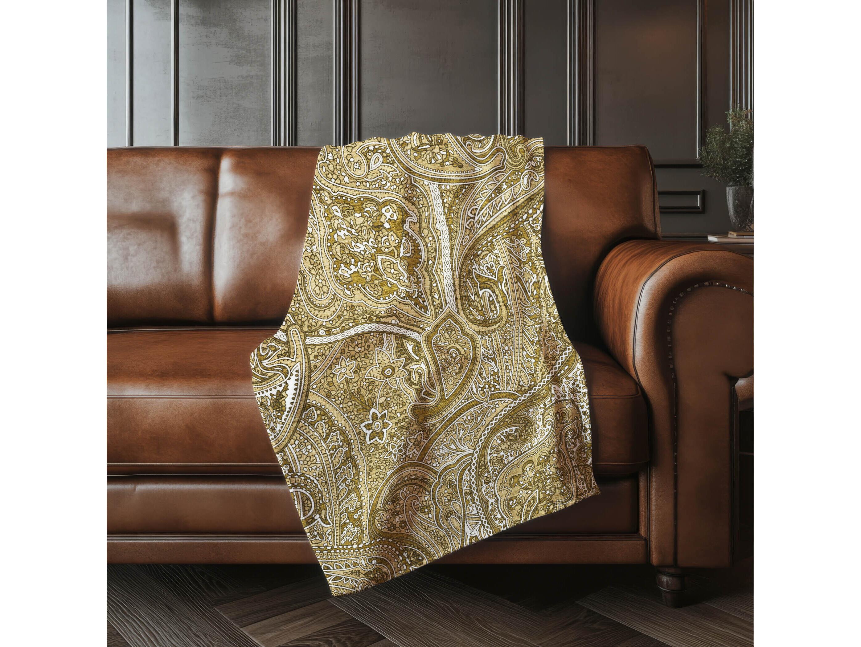 Dalyn Sherpa Brown Polyester Throw