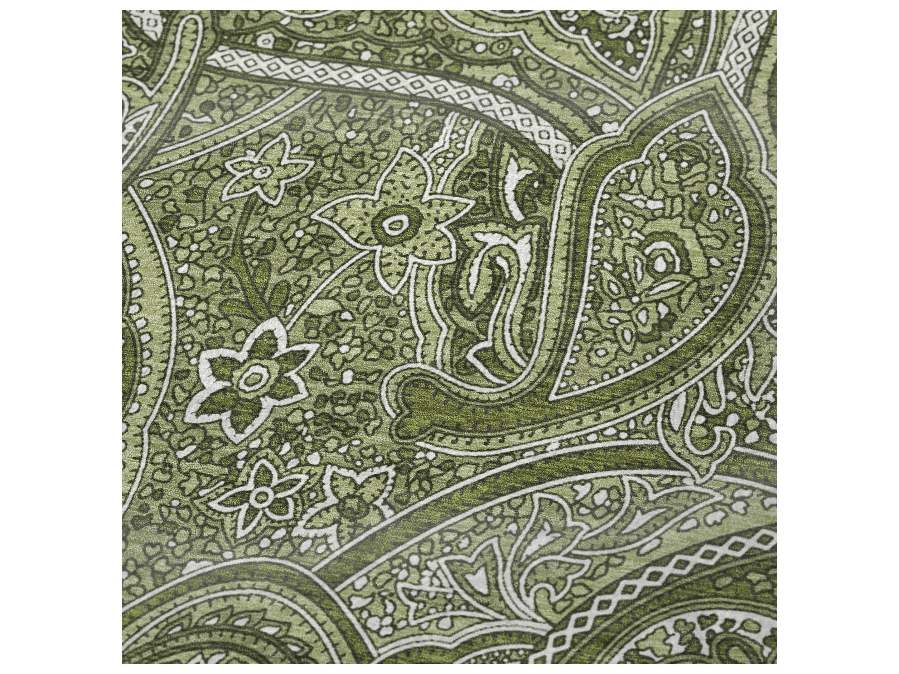 Dalyn Sherpa Green Polyester Throw