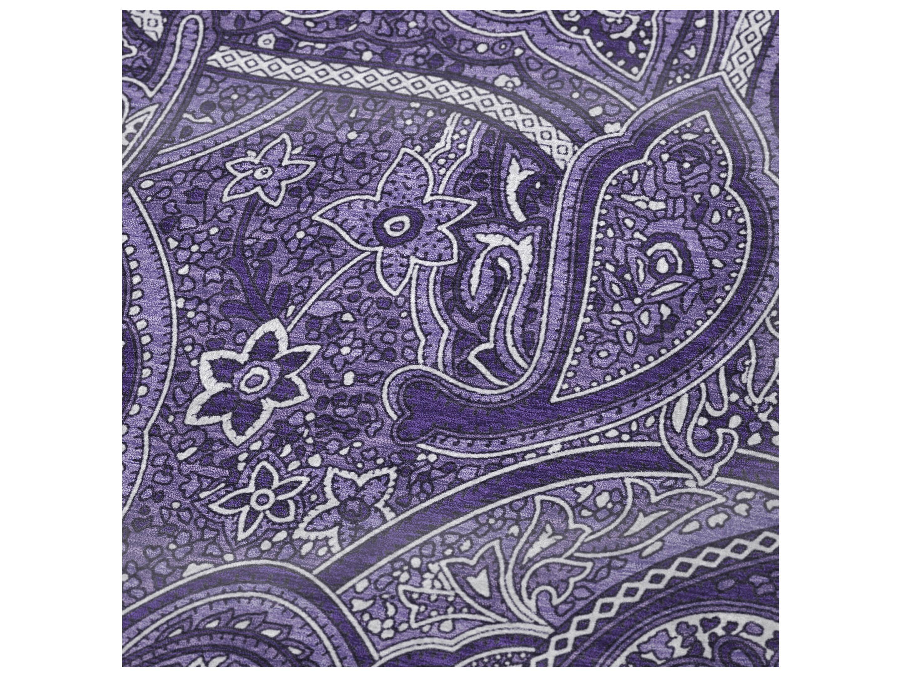 Dalyn Sherpa Purple Polyester Throw