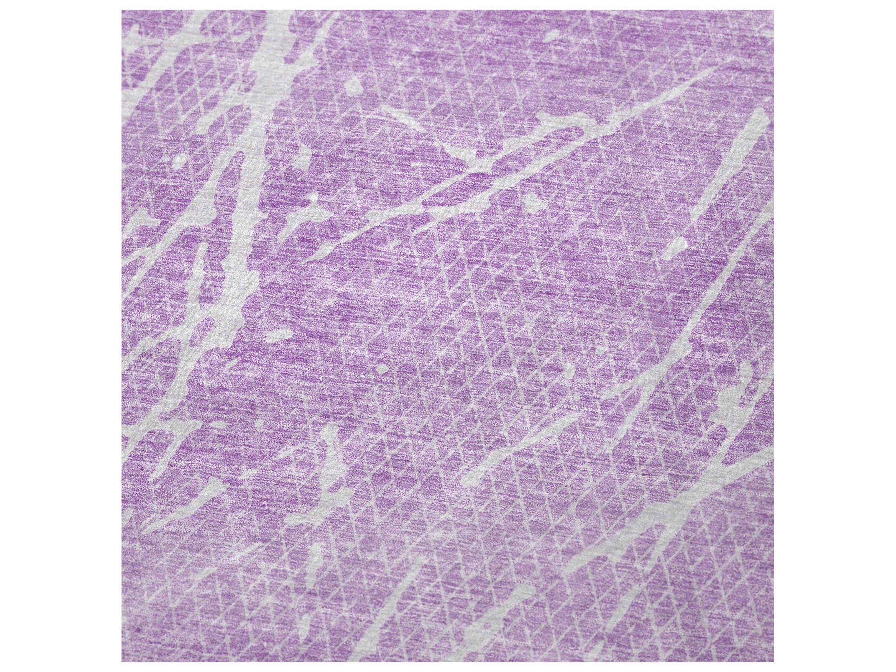 Dalyn Sherpa Purple Polyester Throw