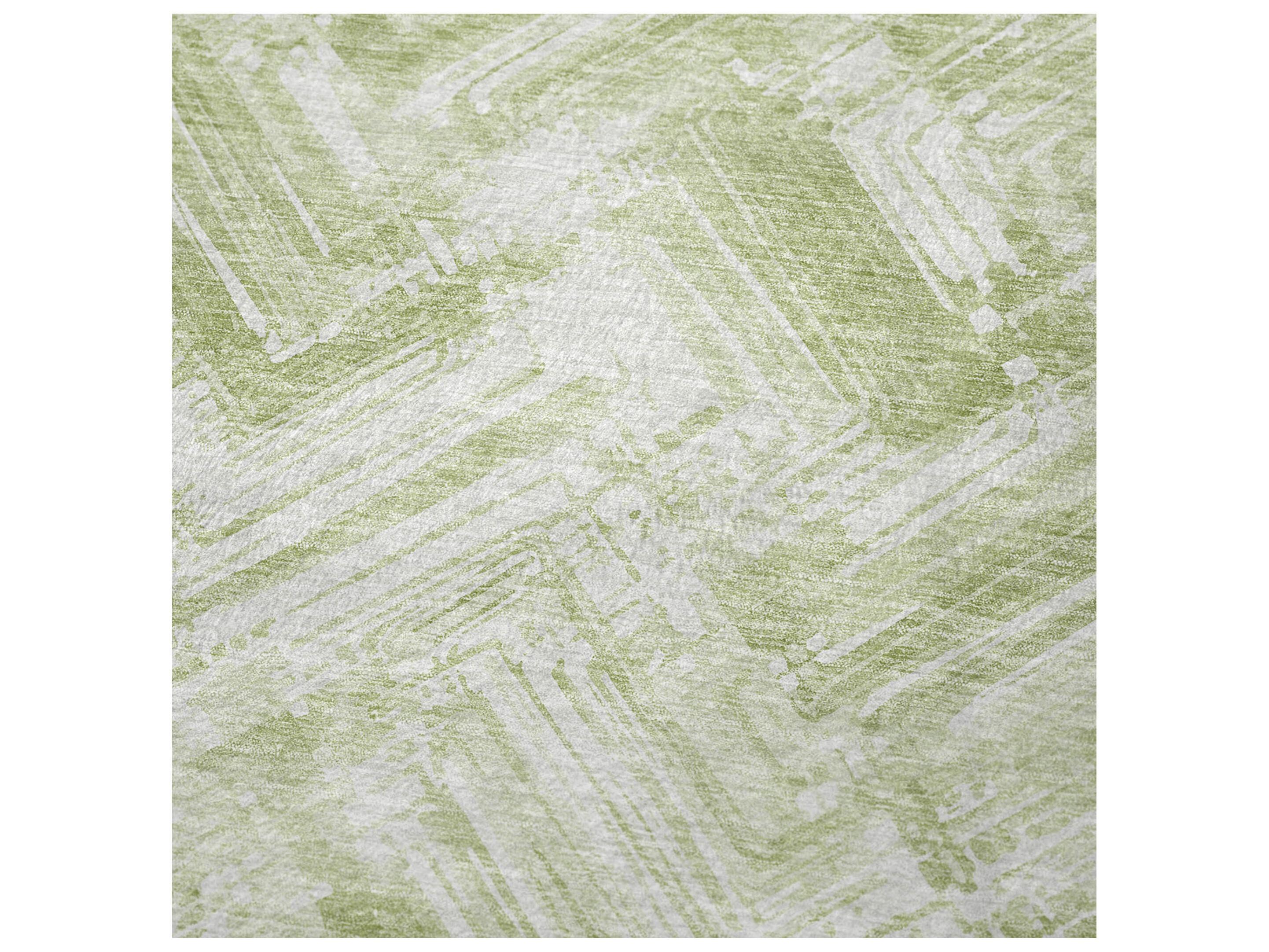 Dalyn Sherpa Green Polyester Throw