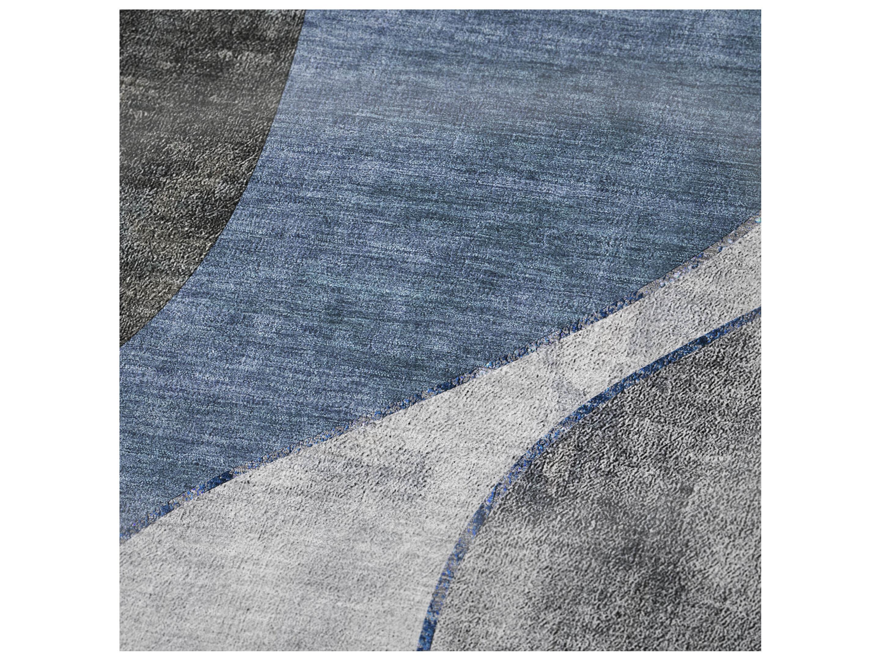 Dalyn Sherpa Blue Polyester Throw