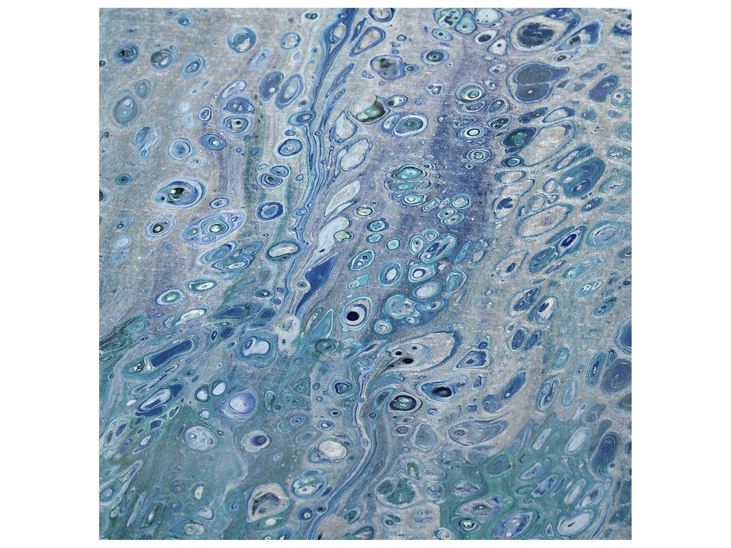 Dalyn Sherpa Blue Polyester Throw