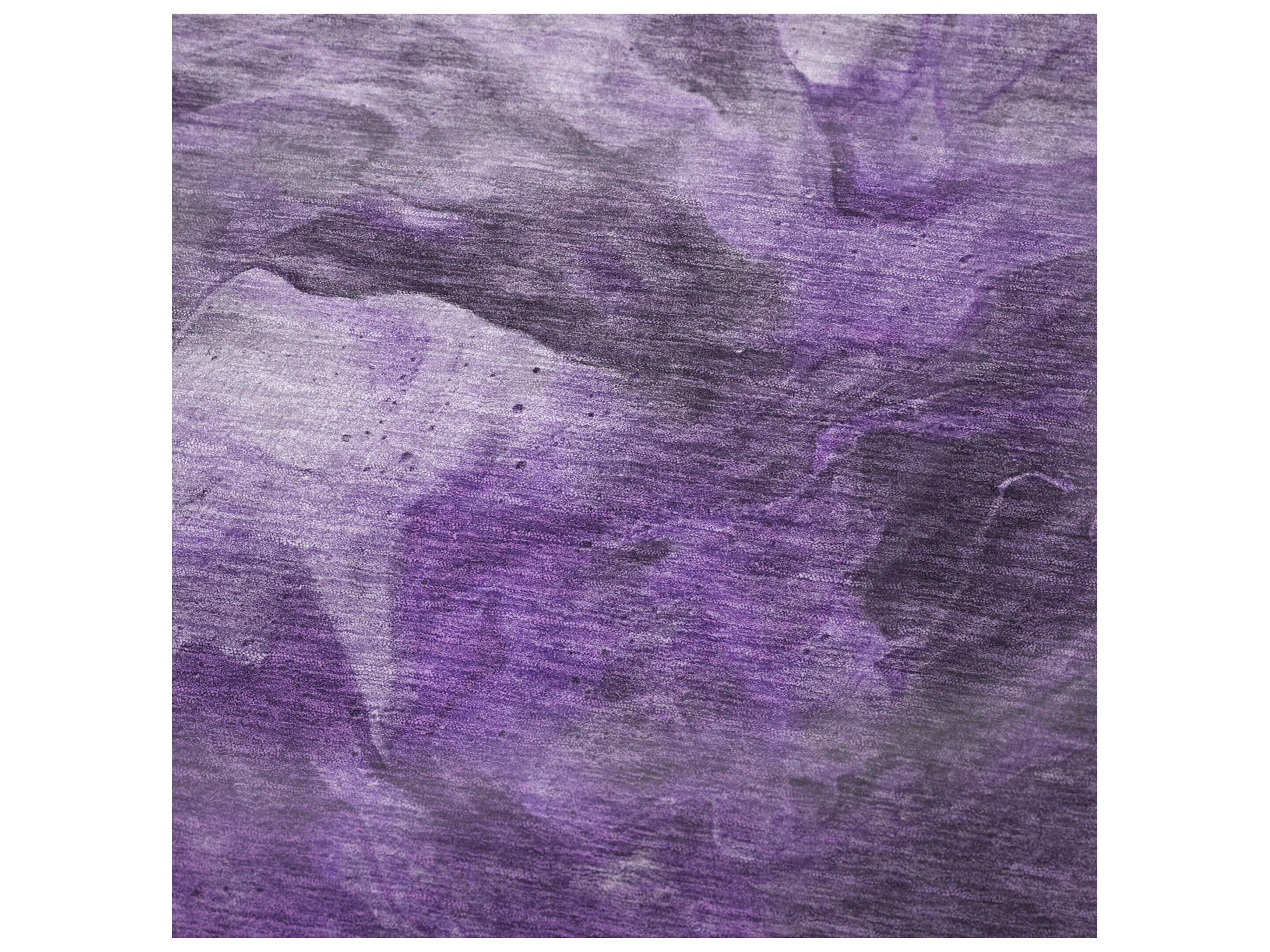 Dalyn Sherpa Purple Polyester Throw