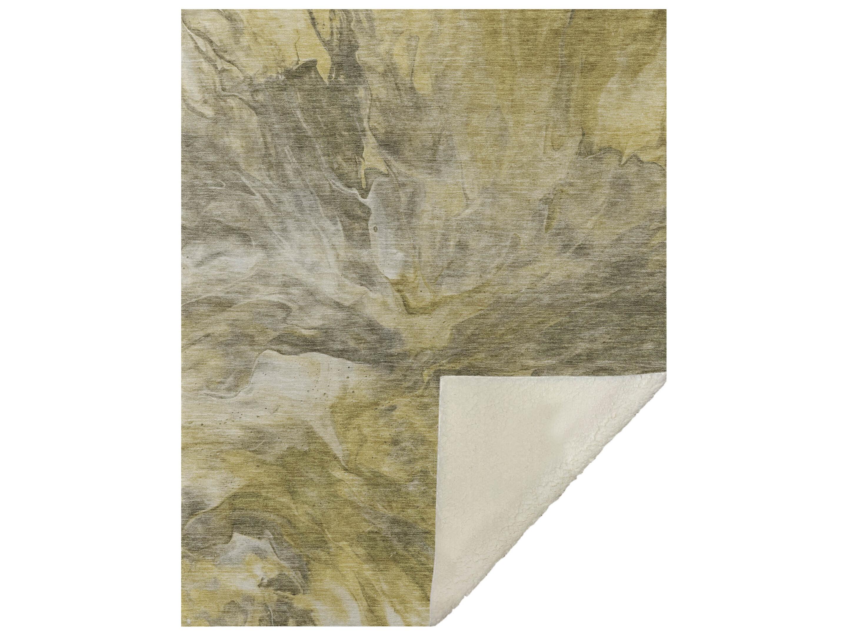 Dalyn Sherpa Brown Polyester Throw