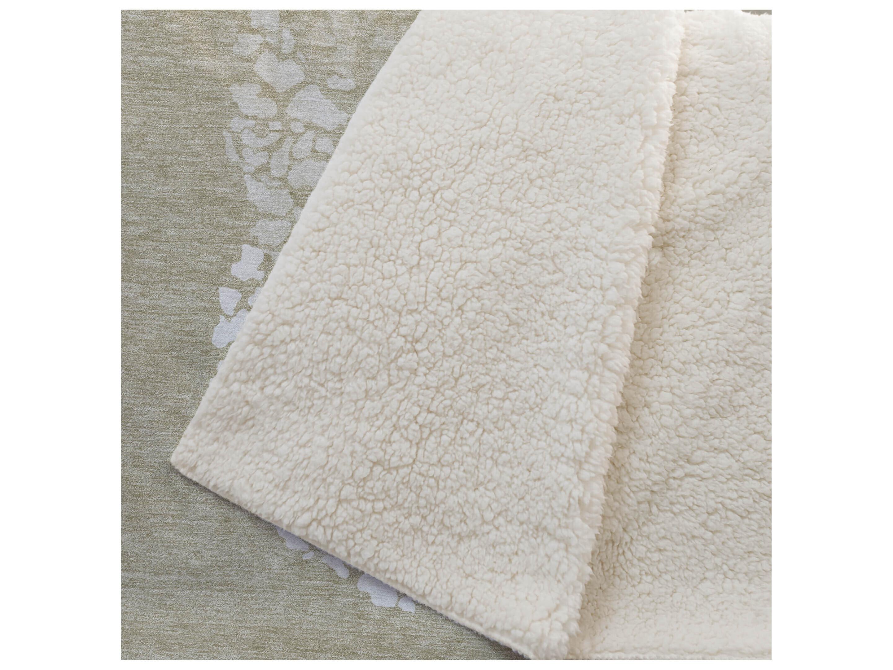 Dalyn Sherpa Brown Polyester Throw