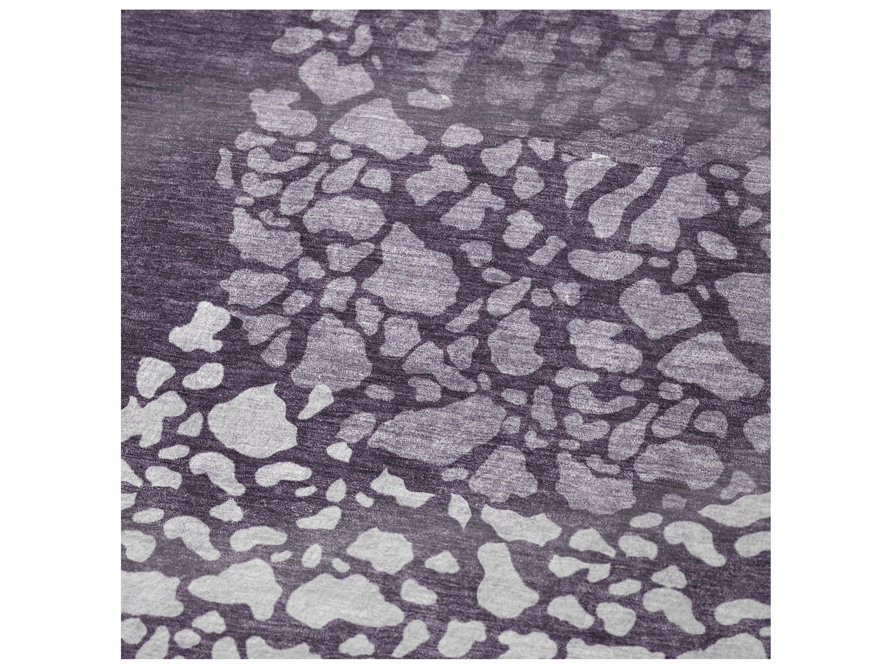 Dalyn Sherpa Purple Polyester Throw