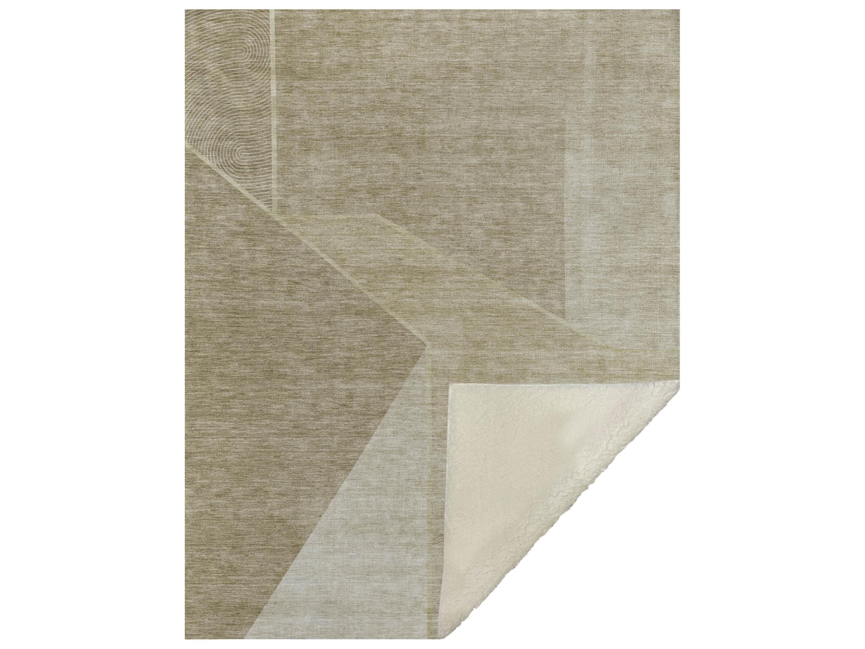 Dalyn Sherpa Brown Polyester Throw