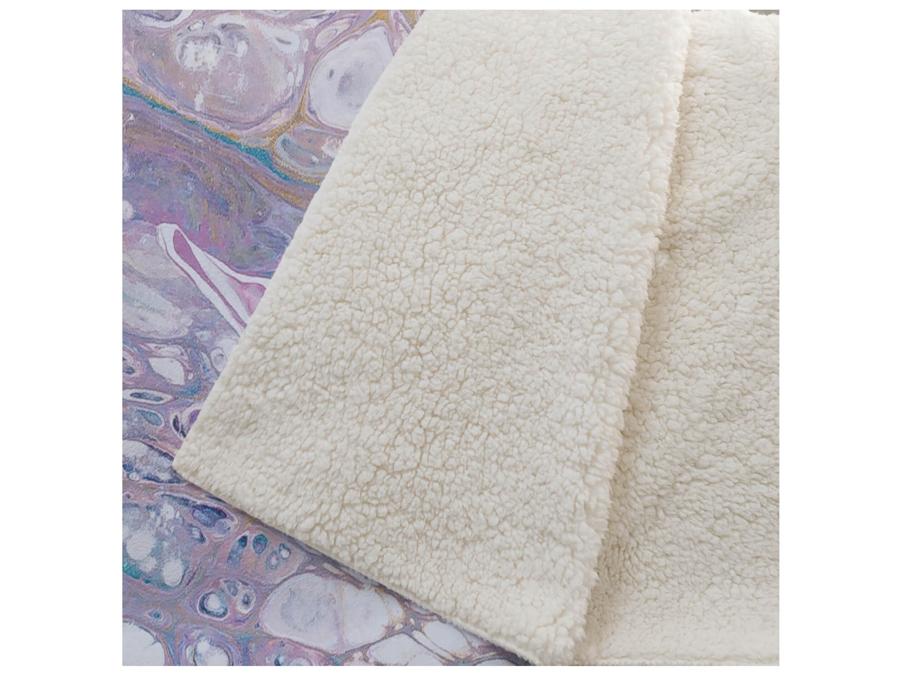 Dalyn Sherpa Purple Polyester Throw