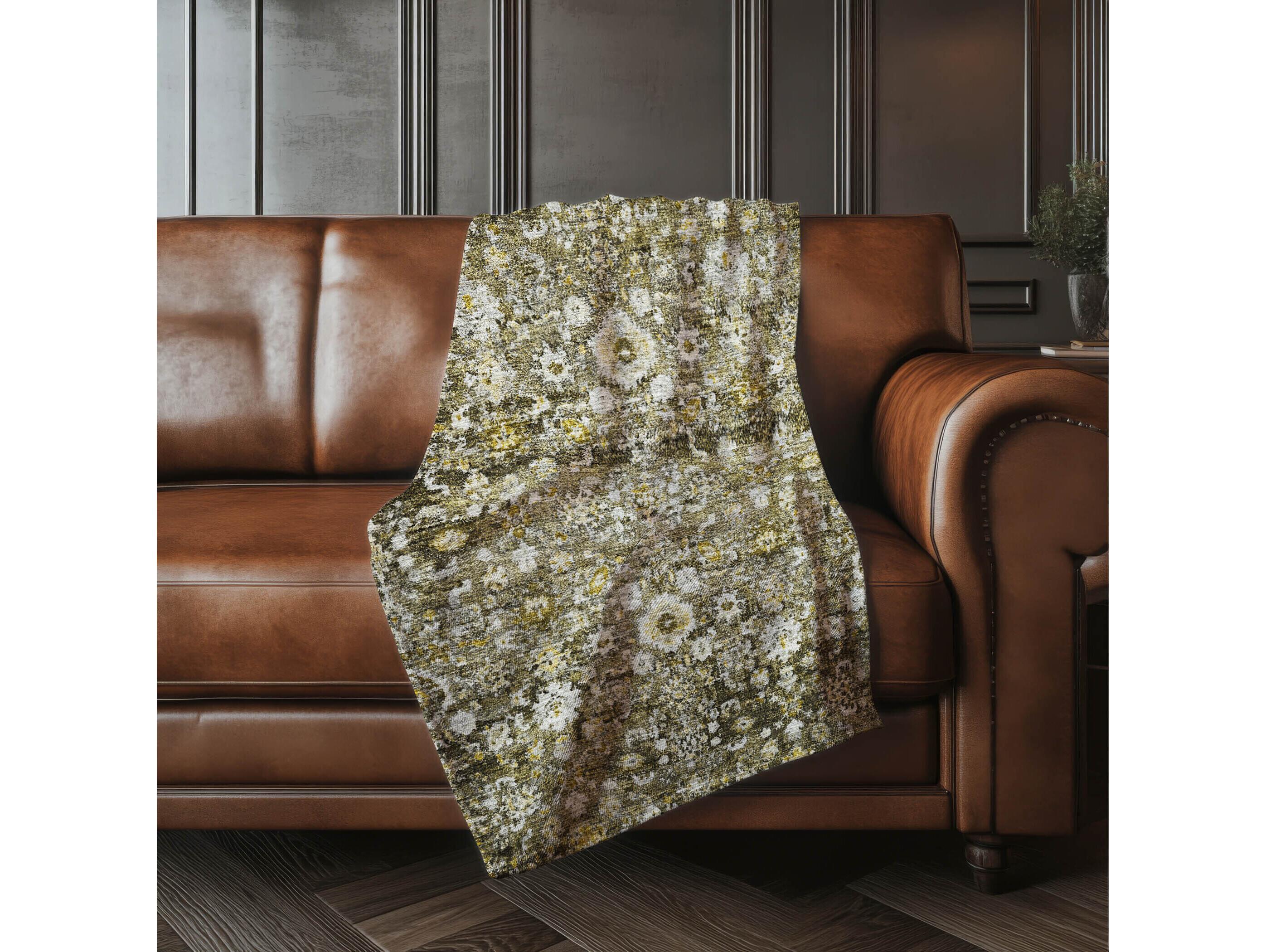 Dalyn Sherpa Brown Polyester Throw