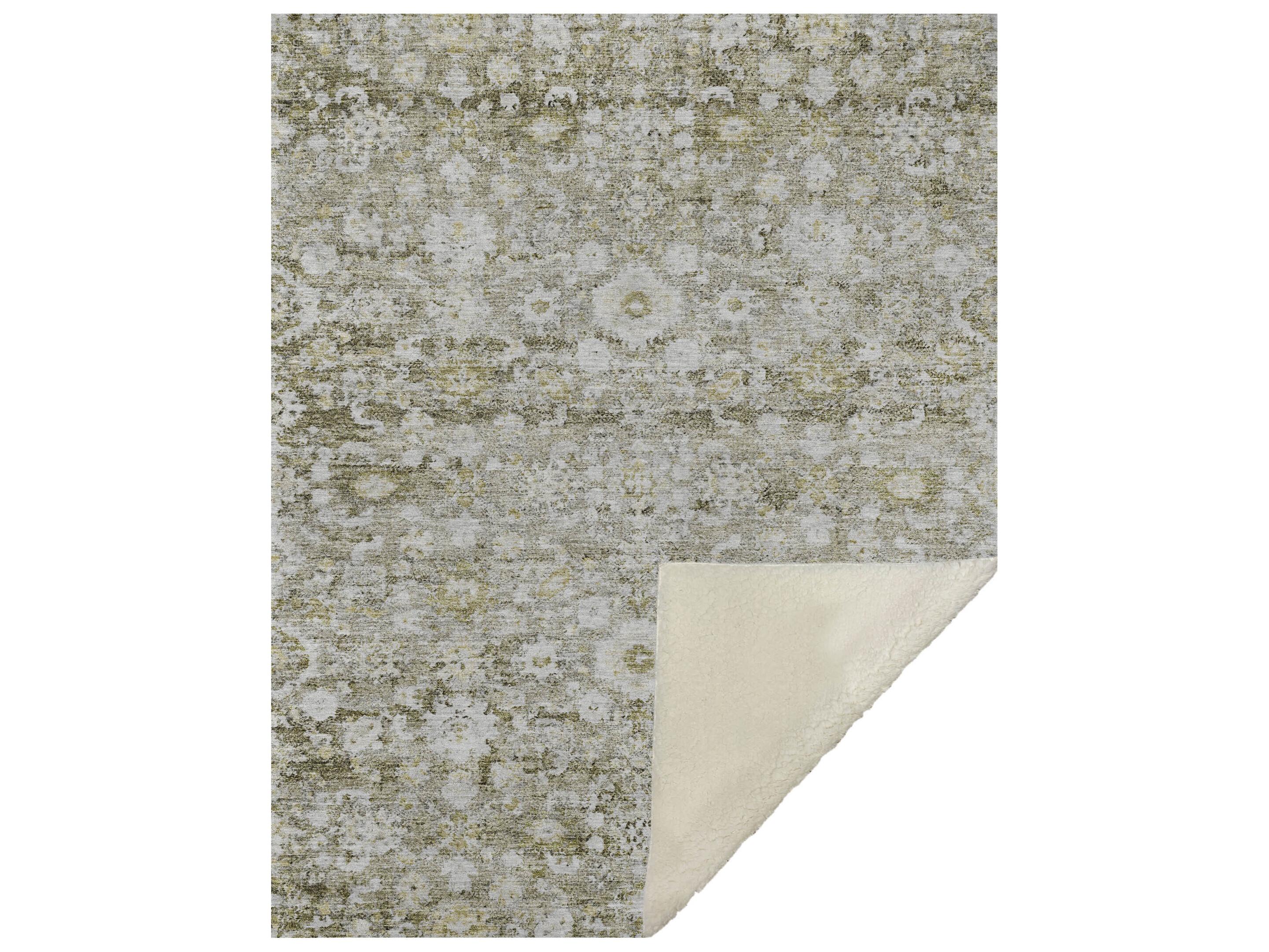 Dalyn Sherpa Brown Polyester Throw