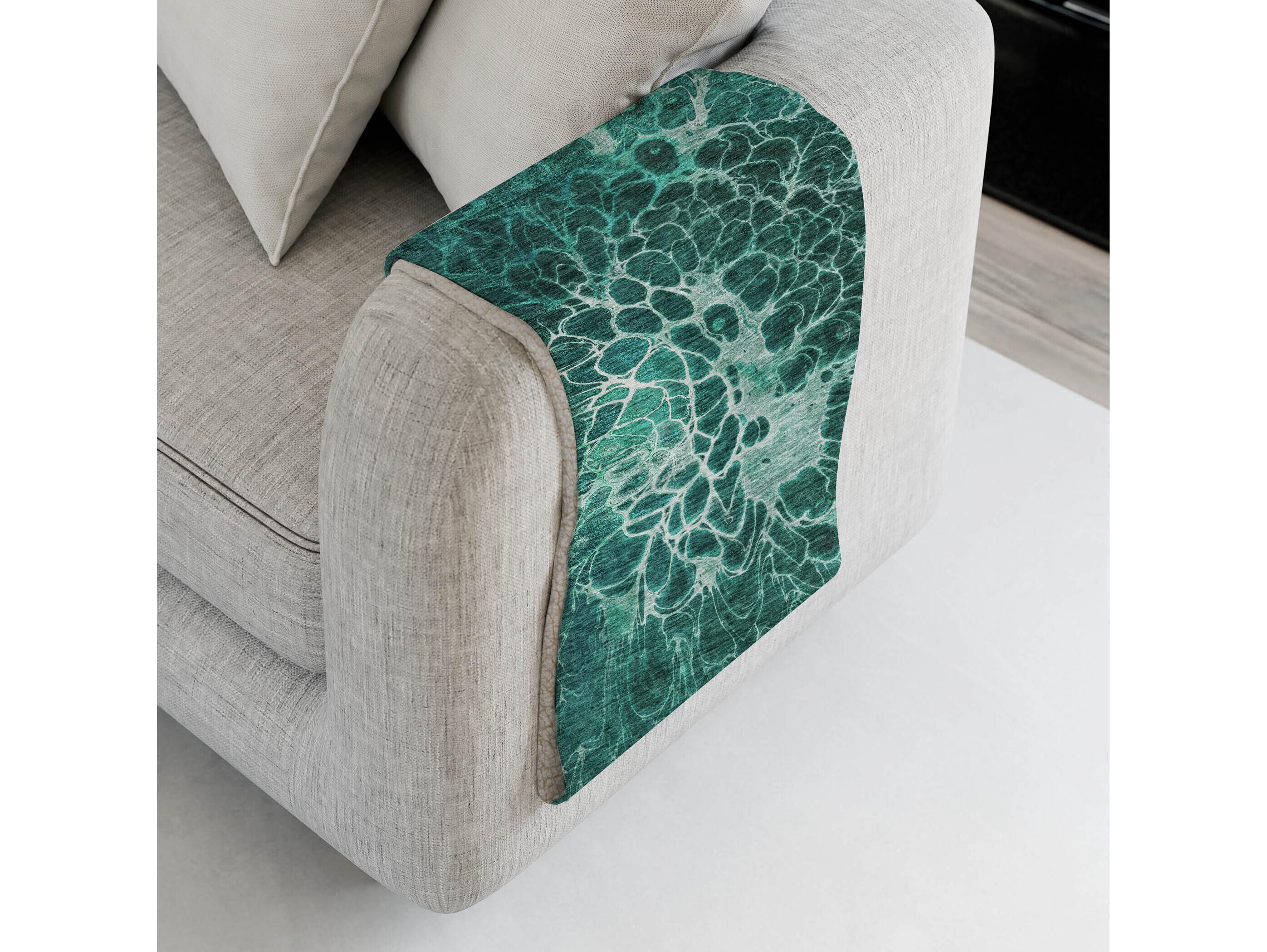 Dalyn Sherpa Teal Polyester Throw