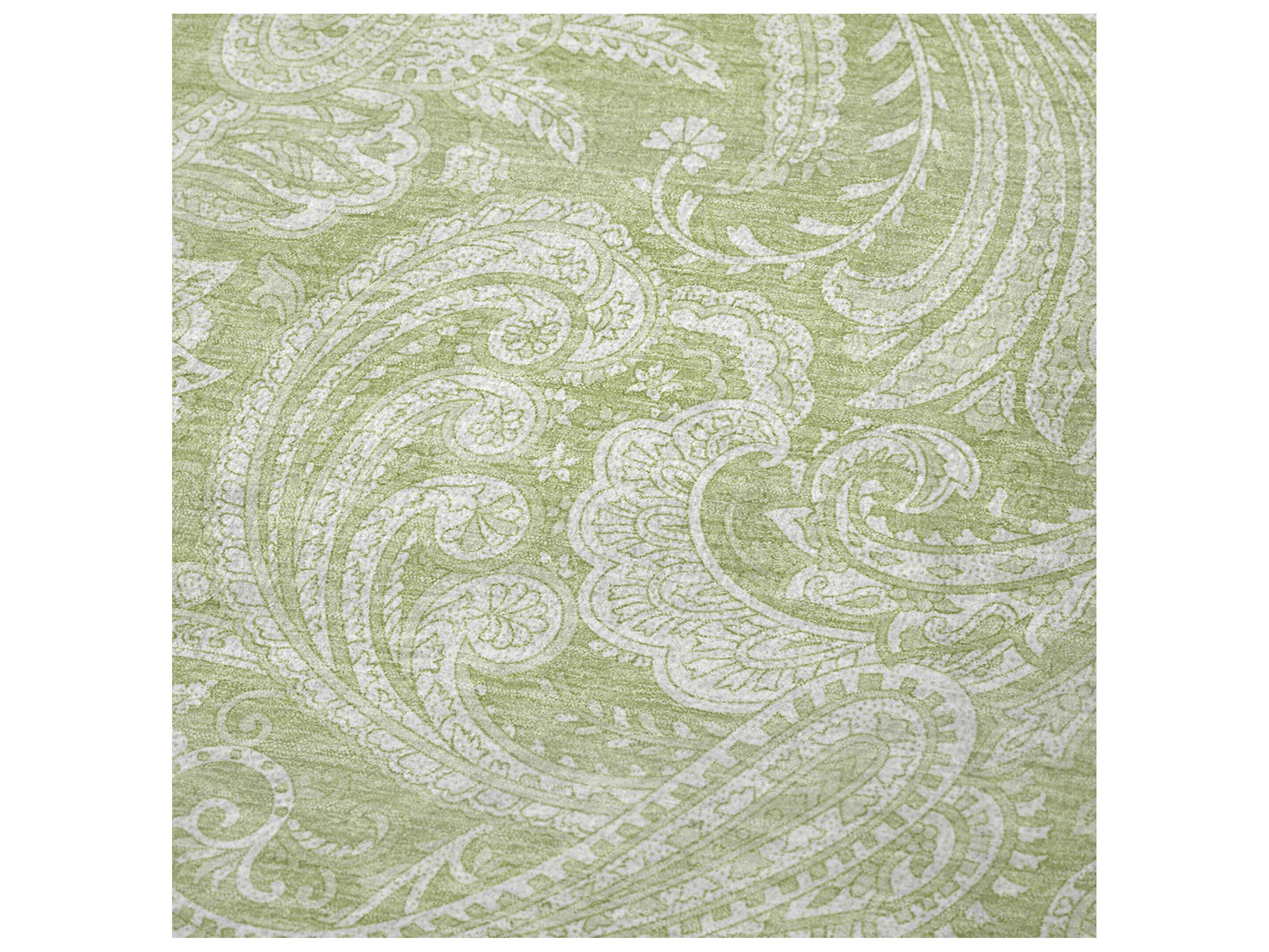 Dalyn Sherpa Green Polyester Throw