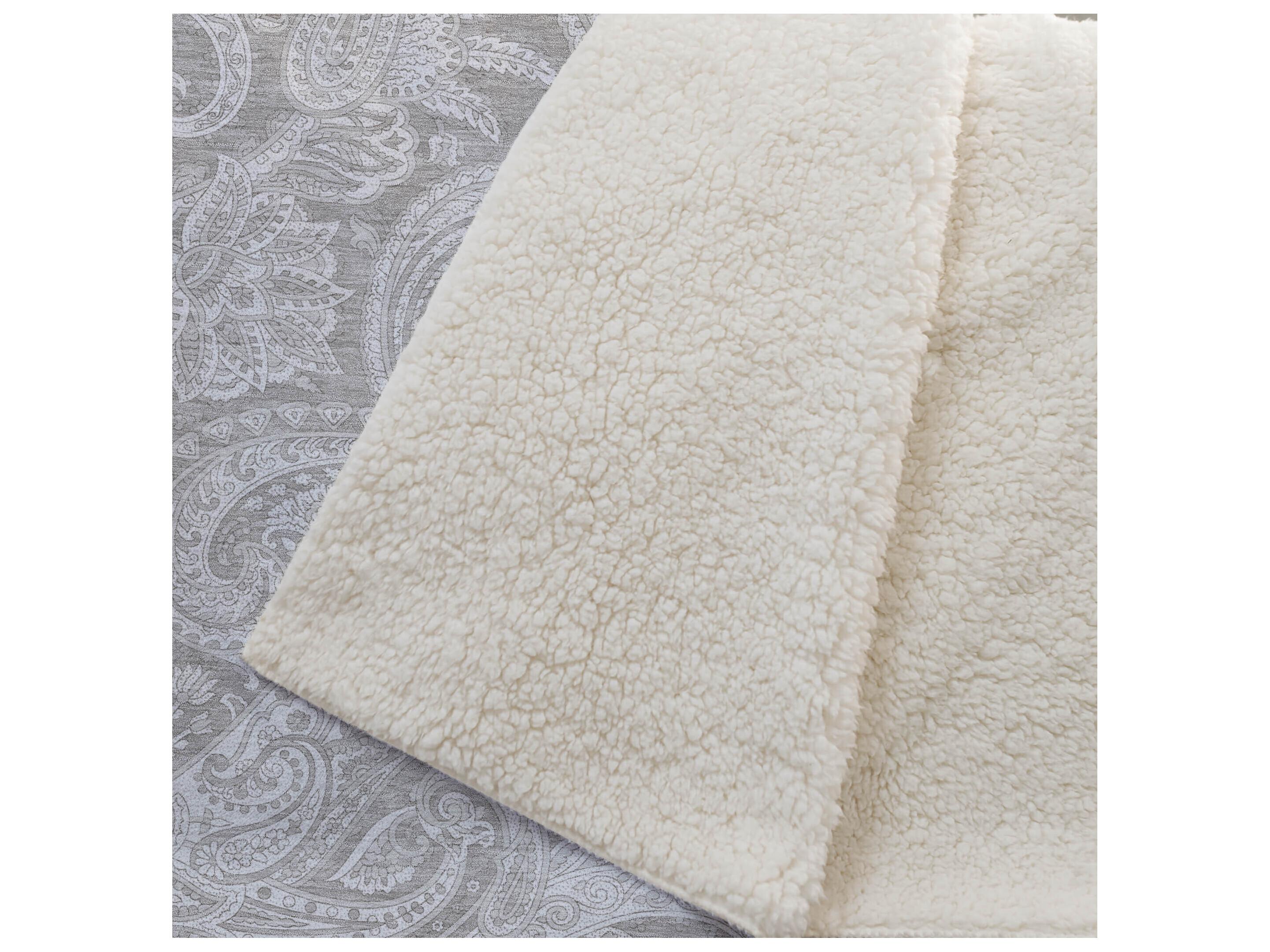 Dalyn Sherpa Brown Polyester Throw