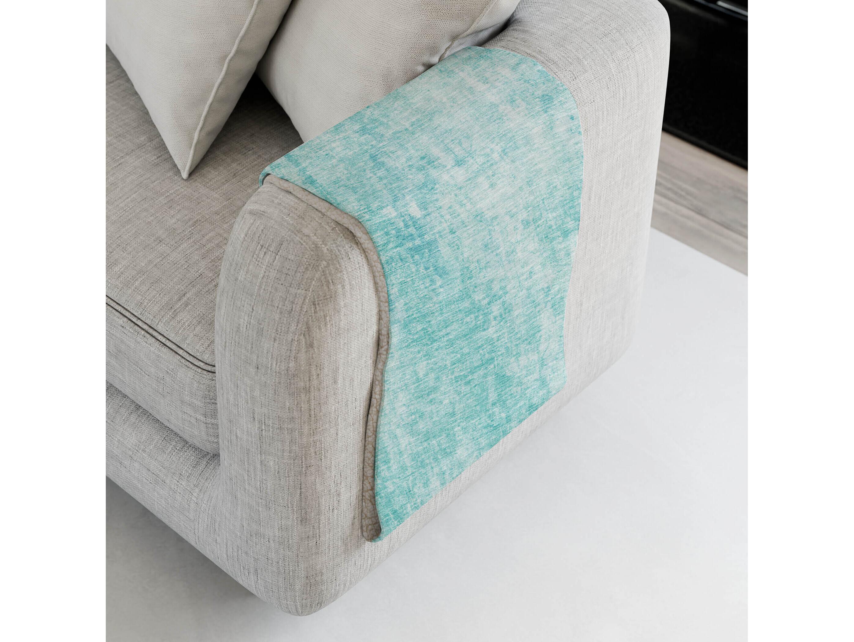 Dalyn Sherpa Teal Polyester Throw