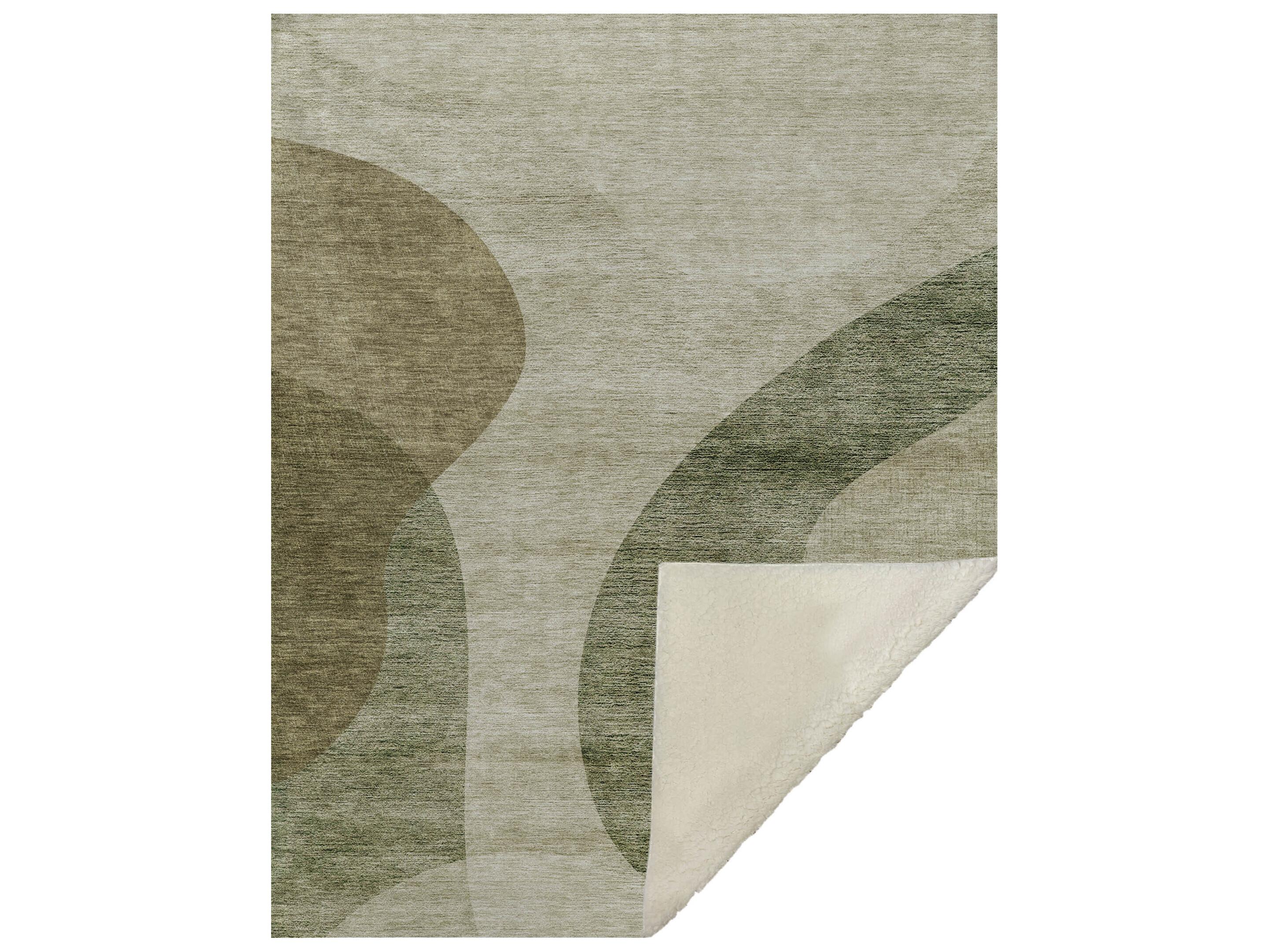 Dalyn Sherpa Brown Polyester Throw