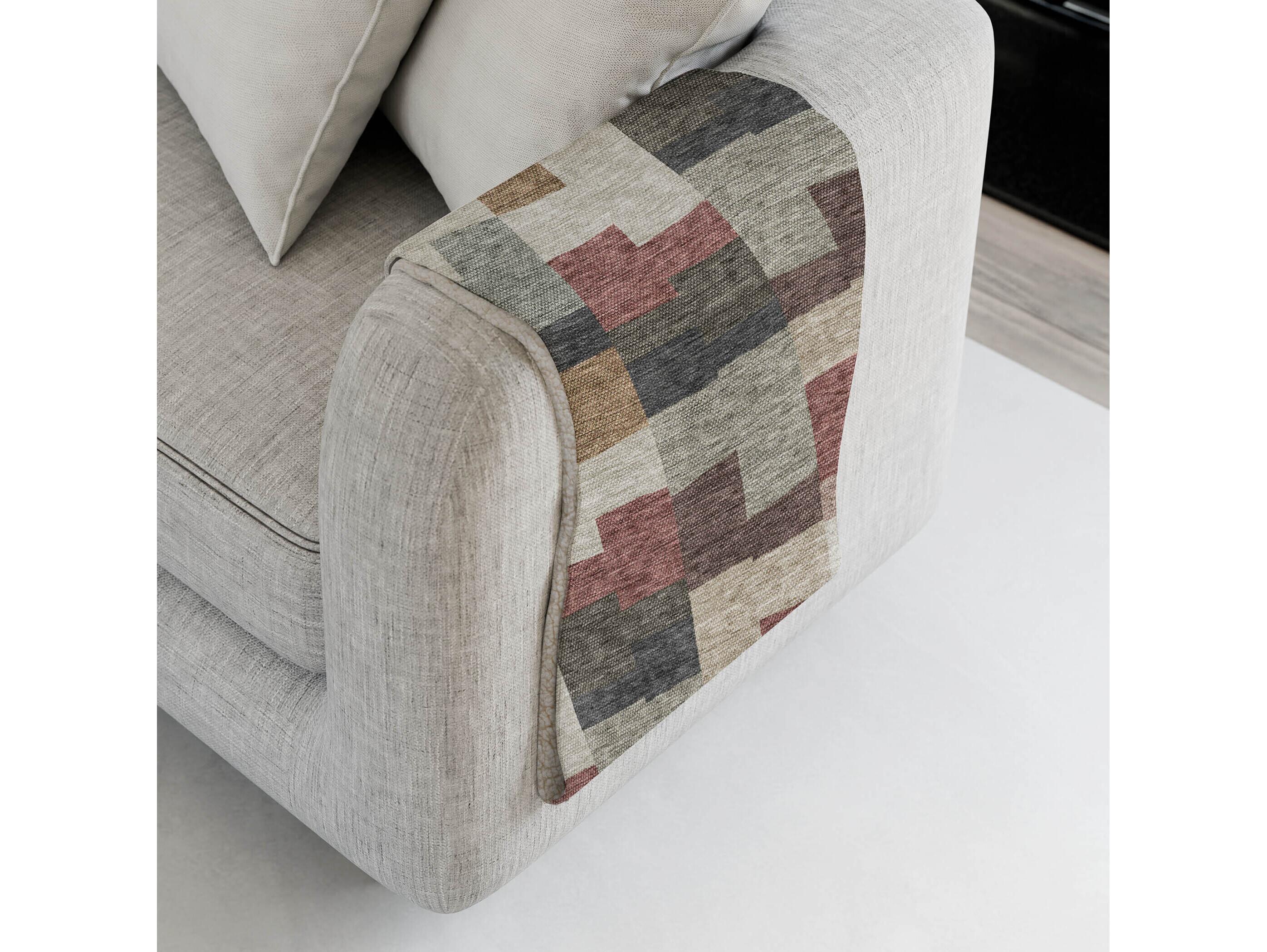 Dalyn Sherpa Orange Polyester Throw