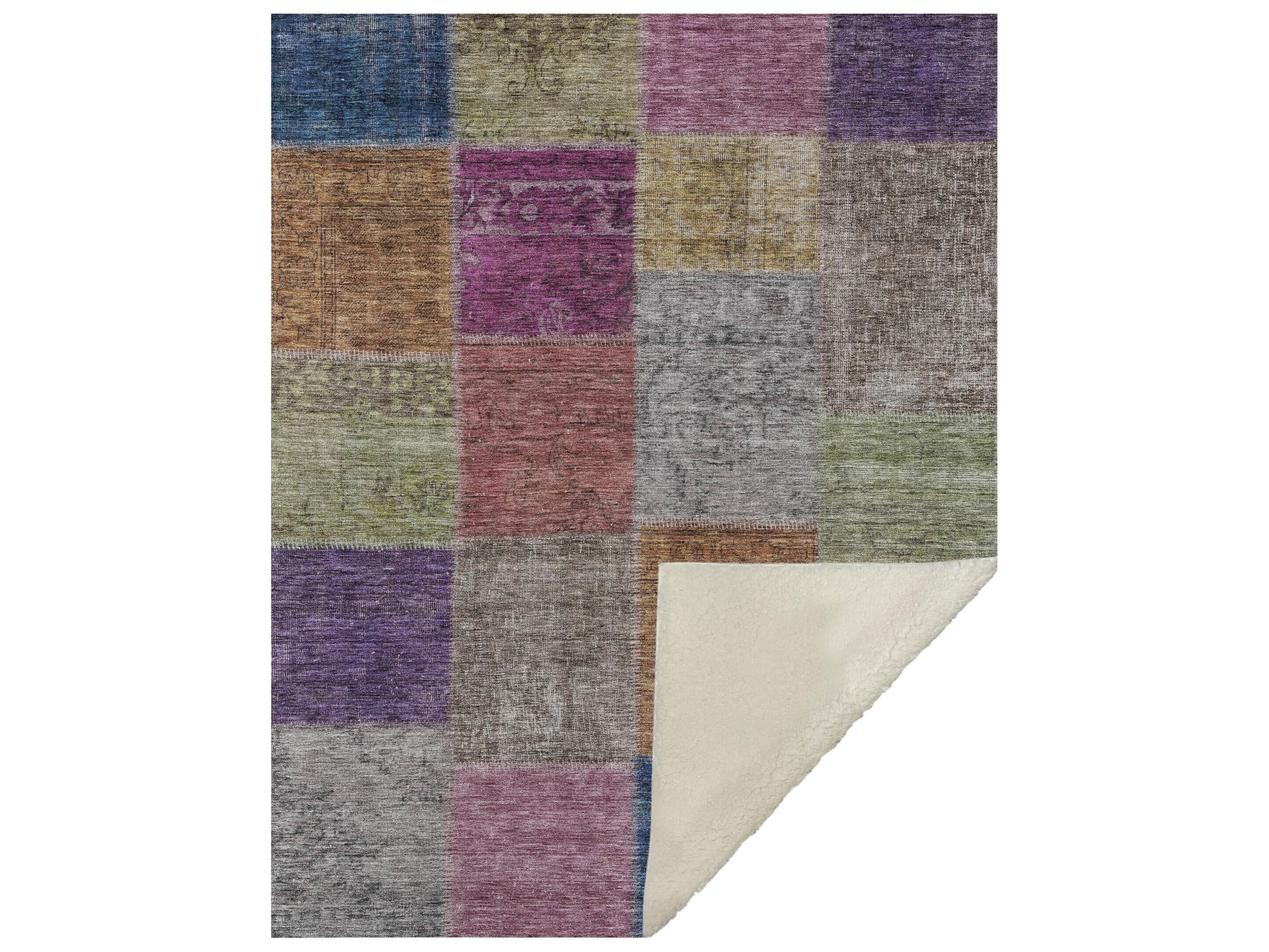 Dalyn Sherpa Orange Polyester Throw