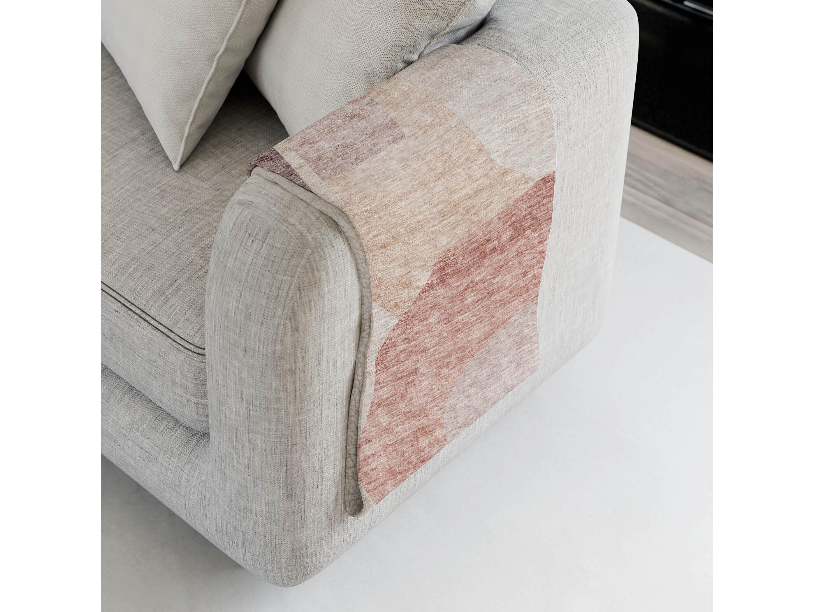 Dalyn Sherpa Pink Polyester Throw