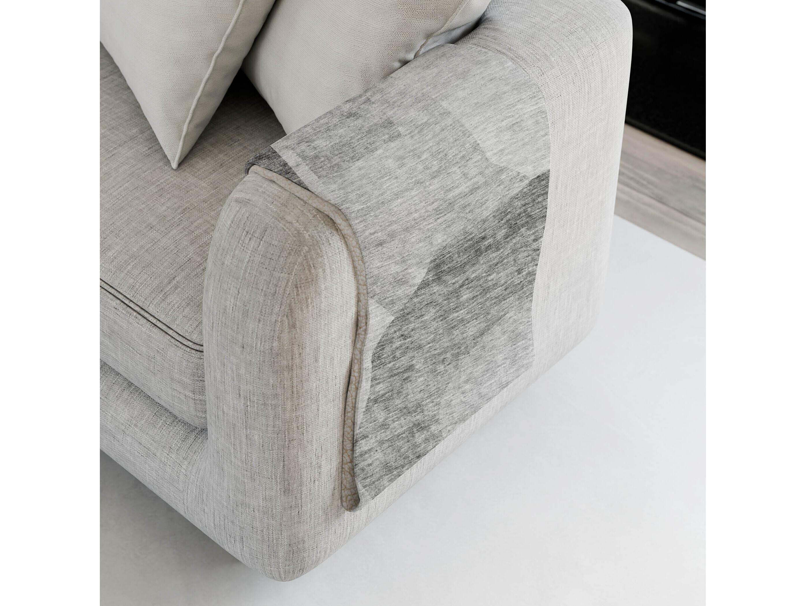 Dalyn Sherpa Gray Polyester Throw