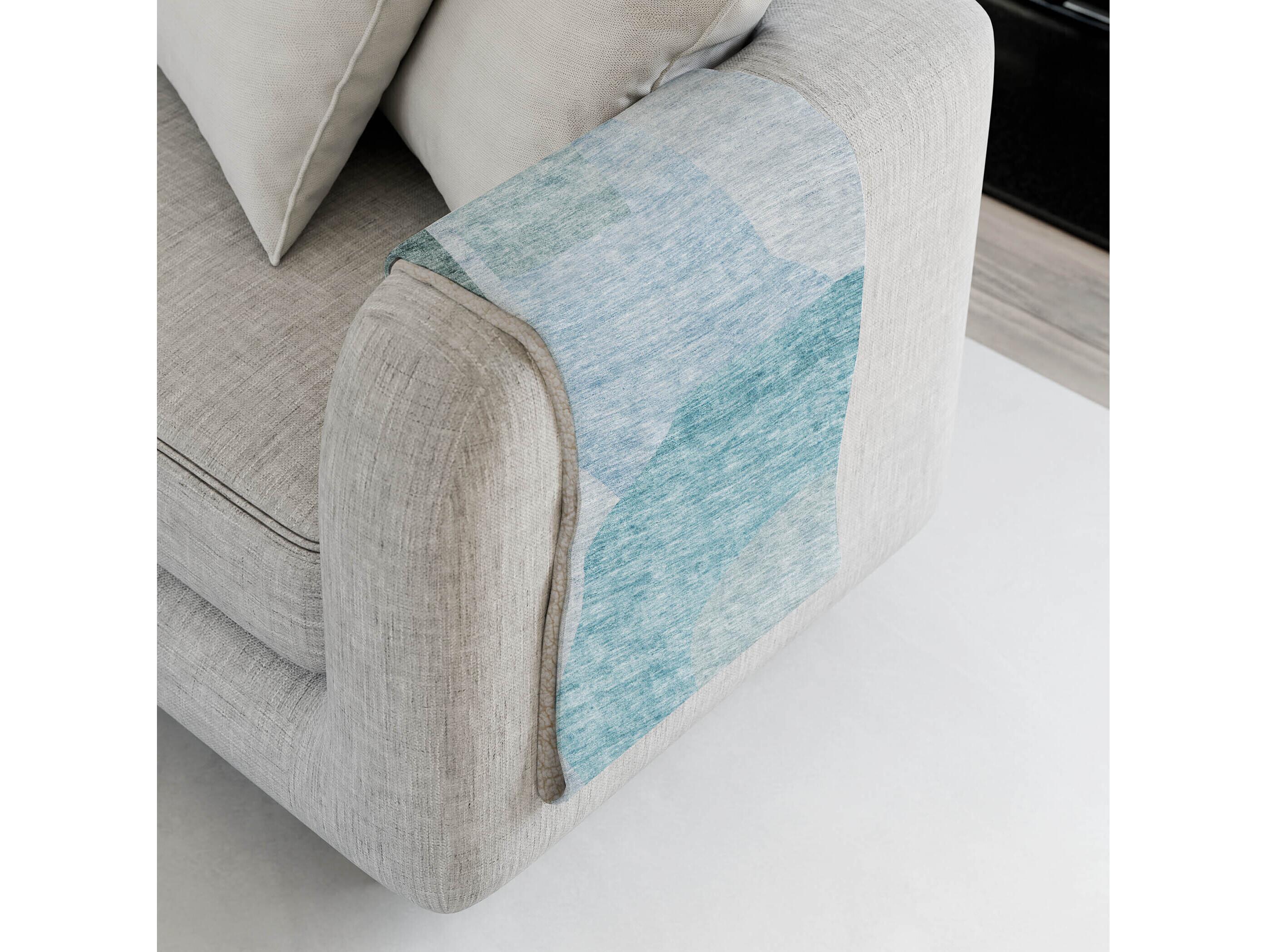 Dalyn Sherpa Teal Polyester Throw