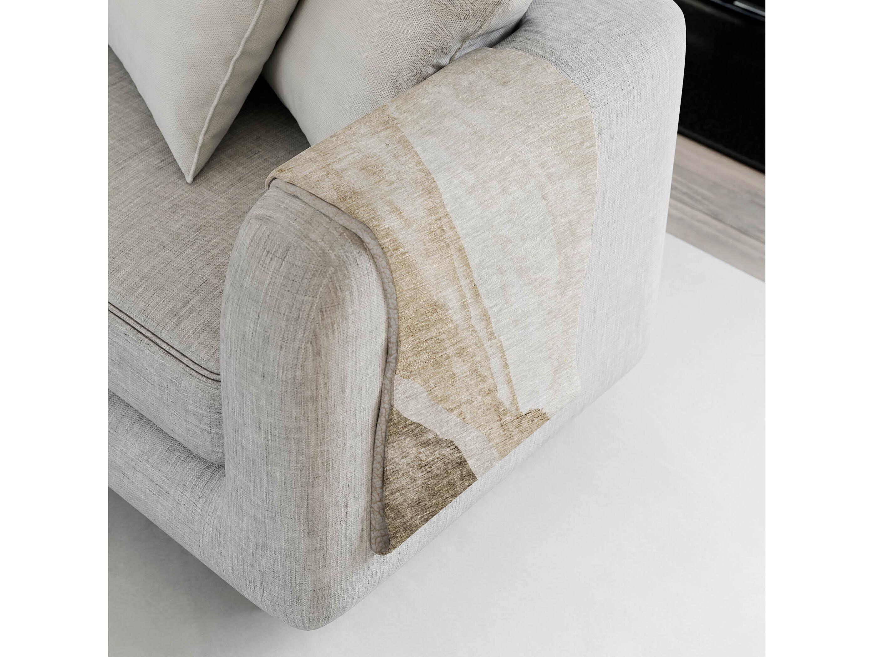 Dalyn Sherpa Brown Polyester Throw