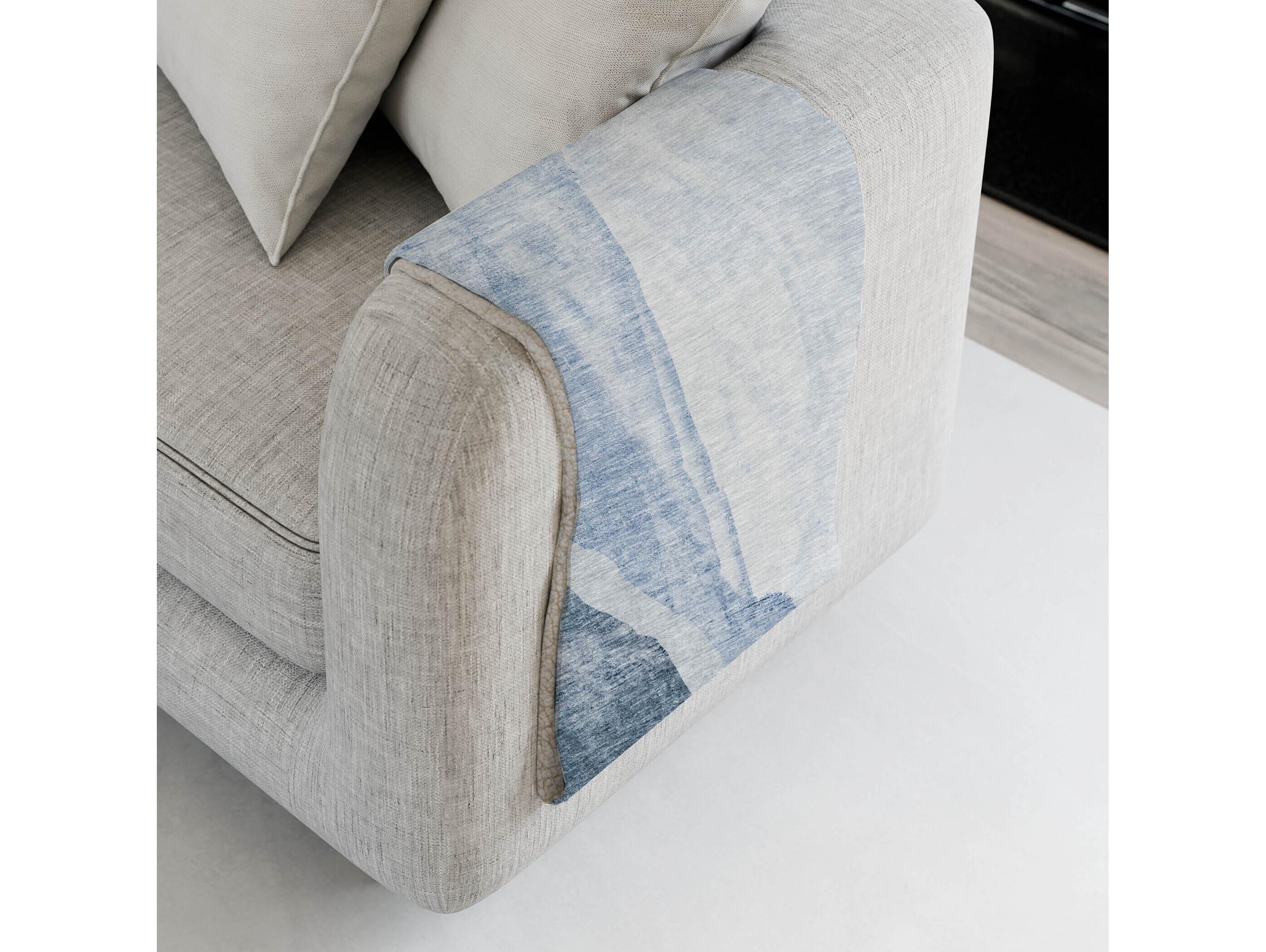 Dalyn Sherpa Blue Polyester Throw