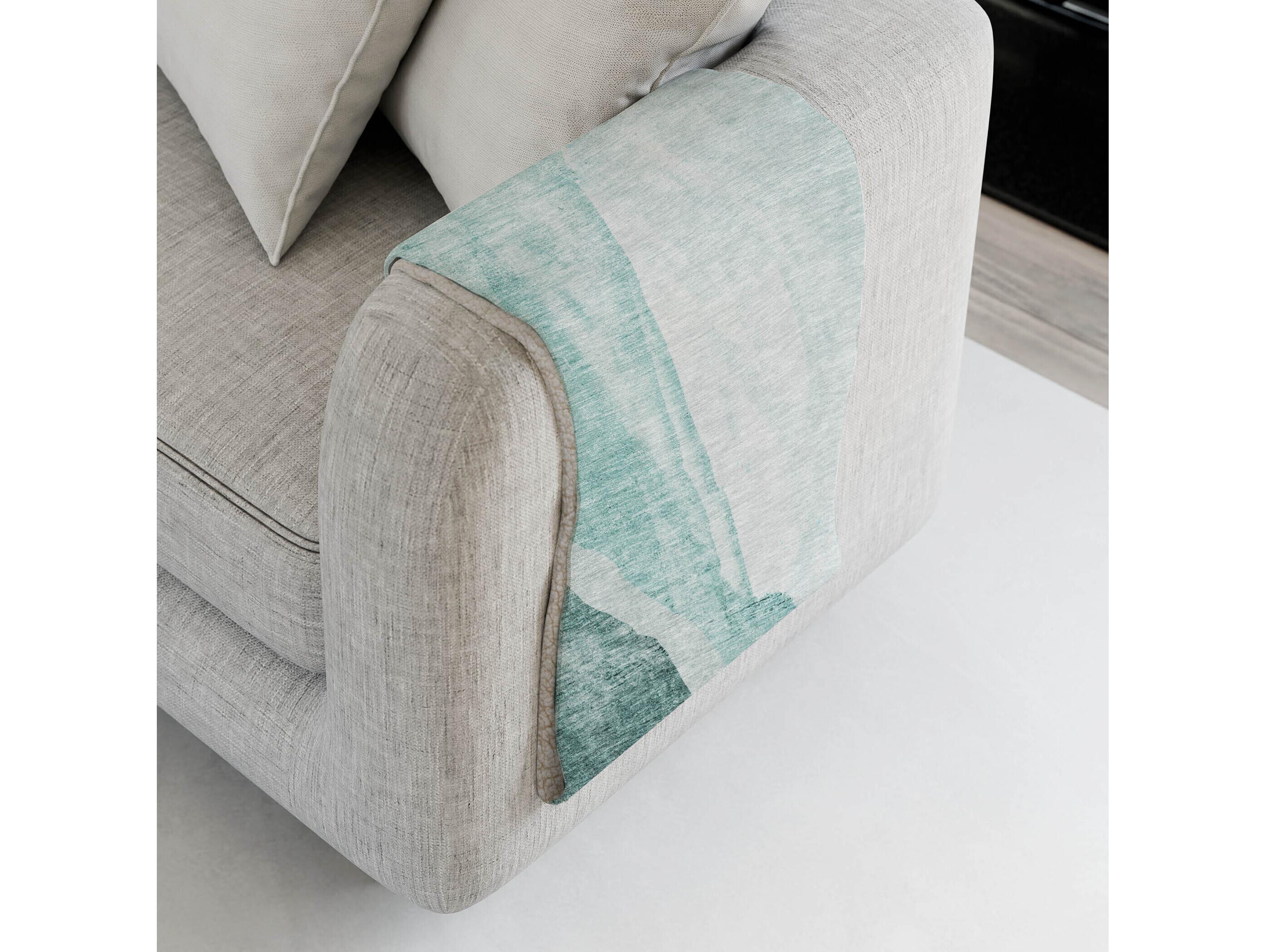 Dalyn Sherpa Teal Polyester Throw