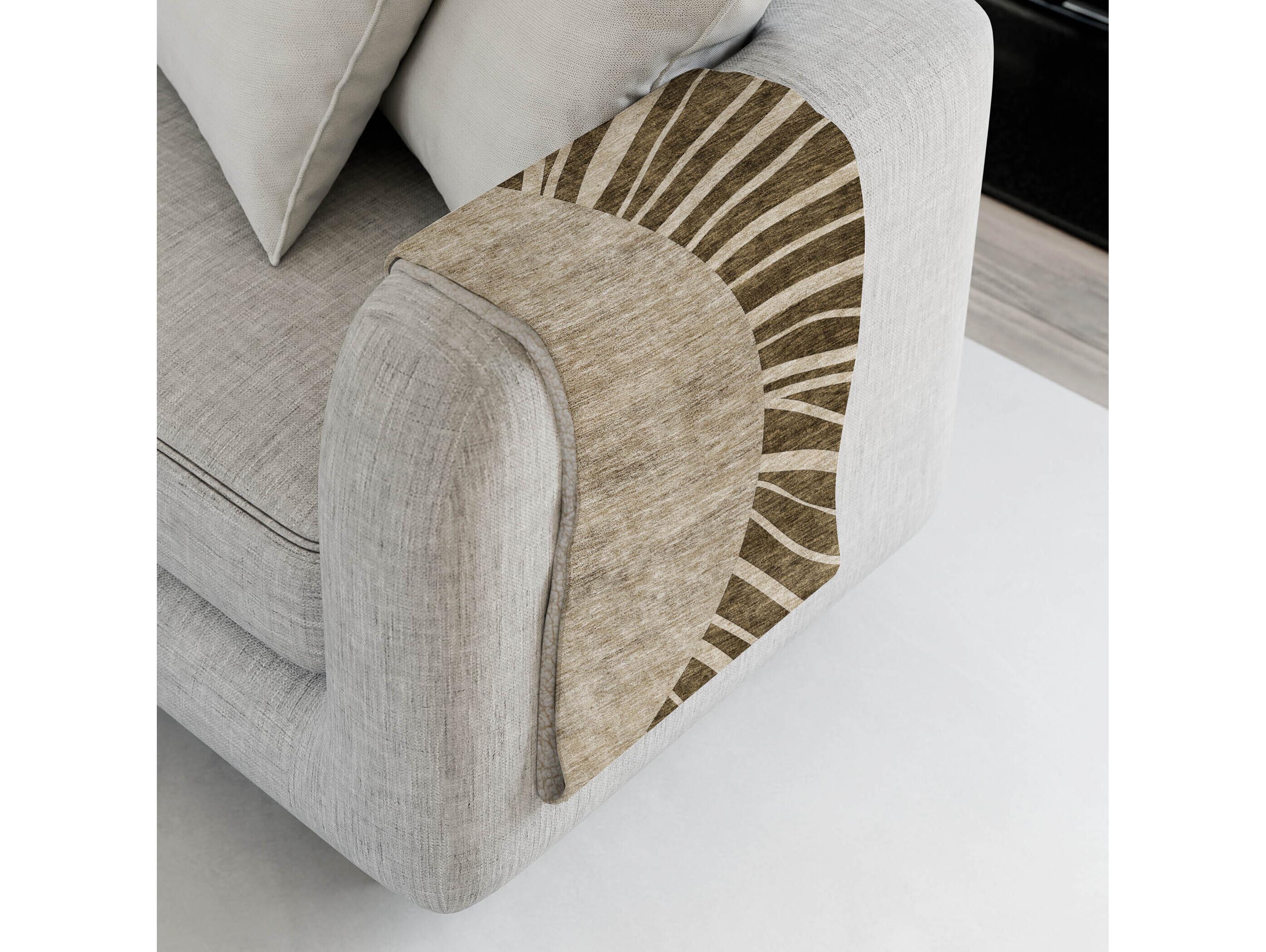 Dalyn Sherpa Brown Polyester Throw