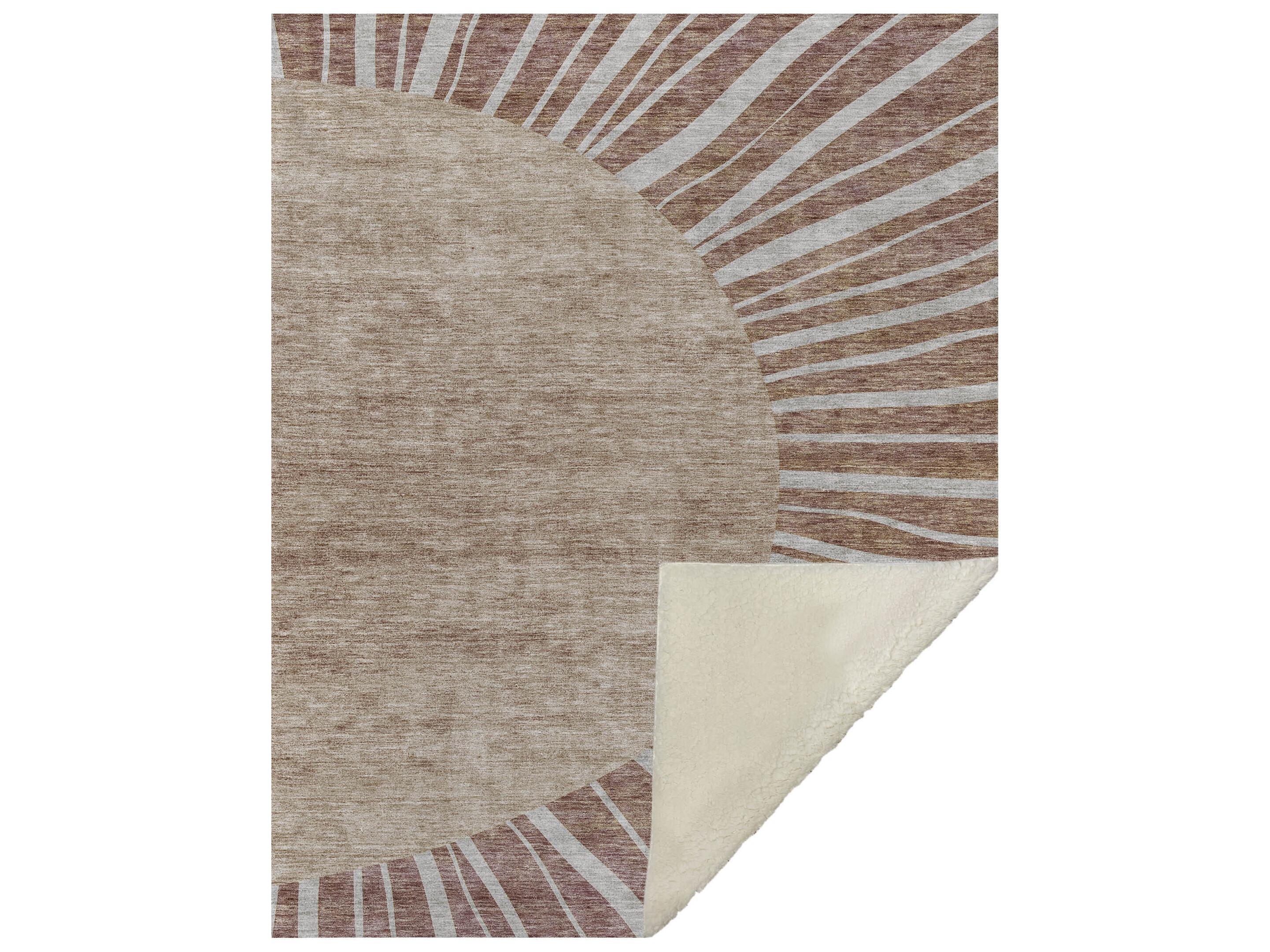 Dalyn Sherpa Orange Polyester Throw