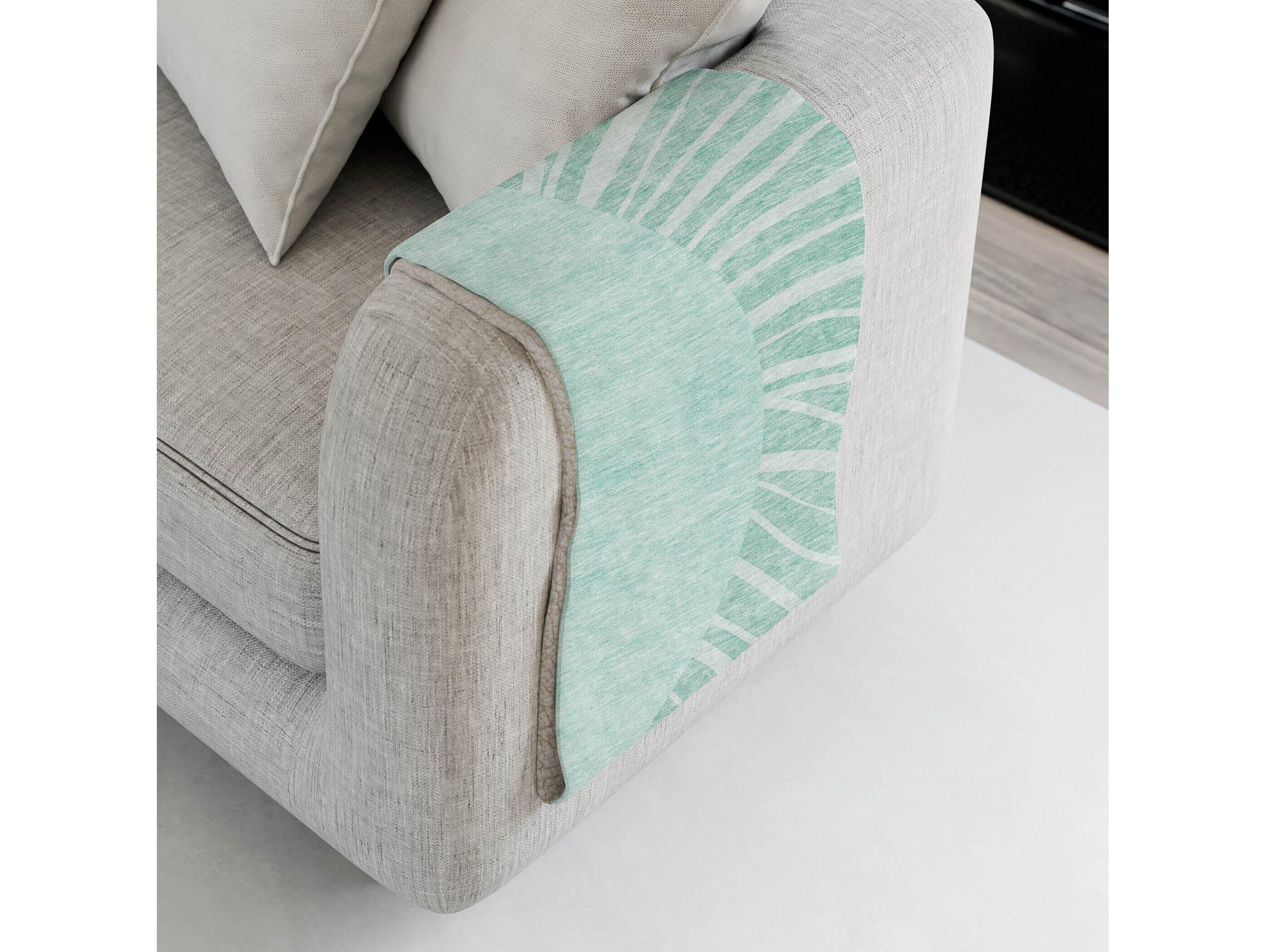 Dalyn Sherpa Teal Polyester Throw