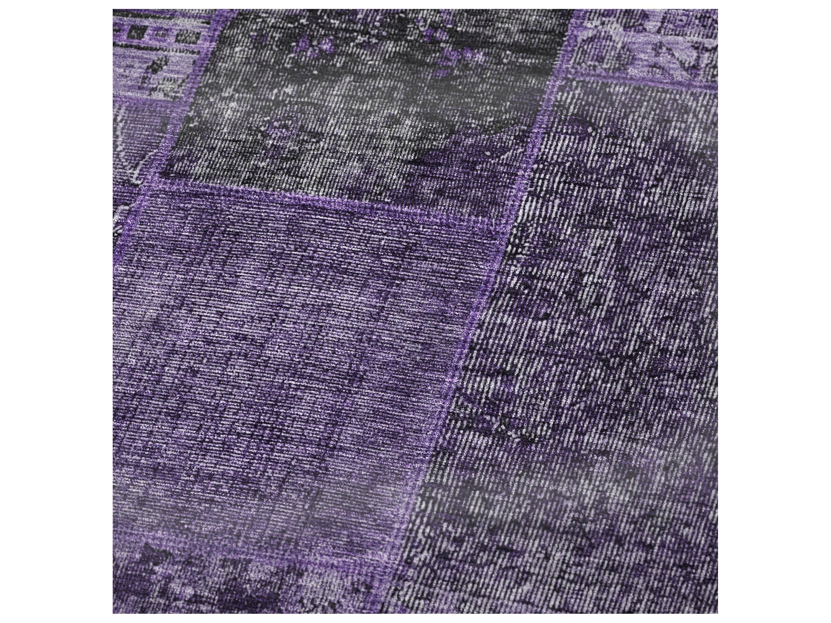 Dalyn Sherpa Purple Polyester Throw