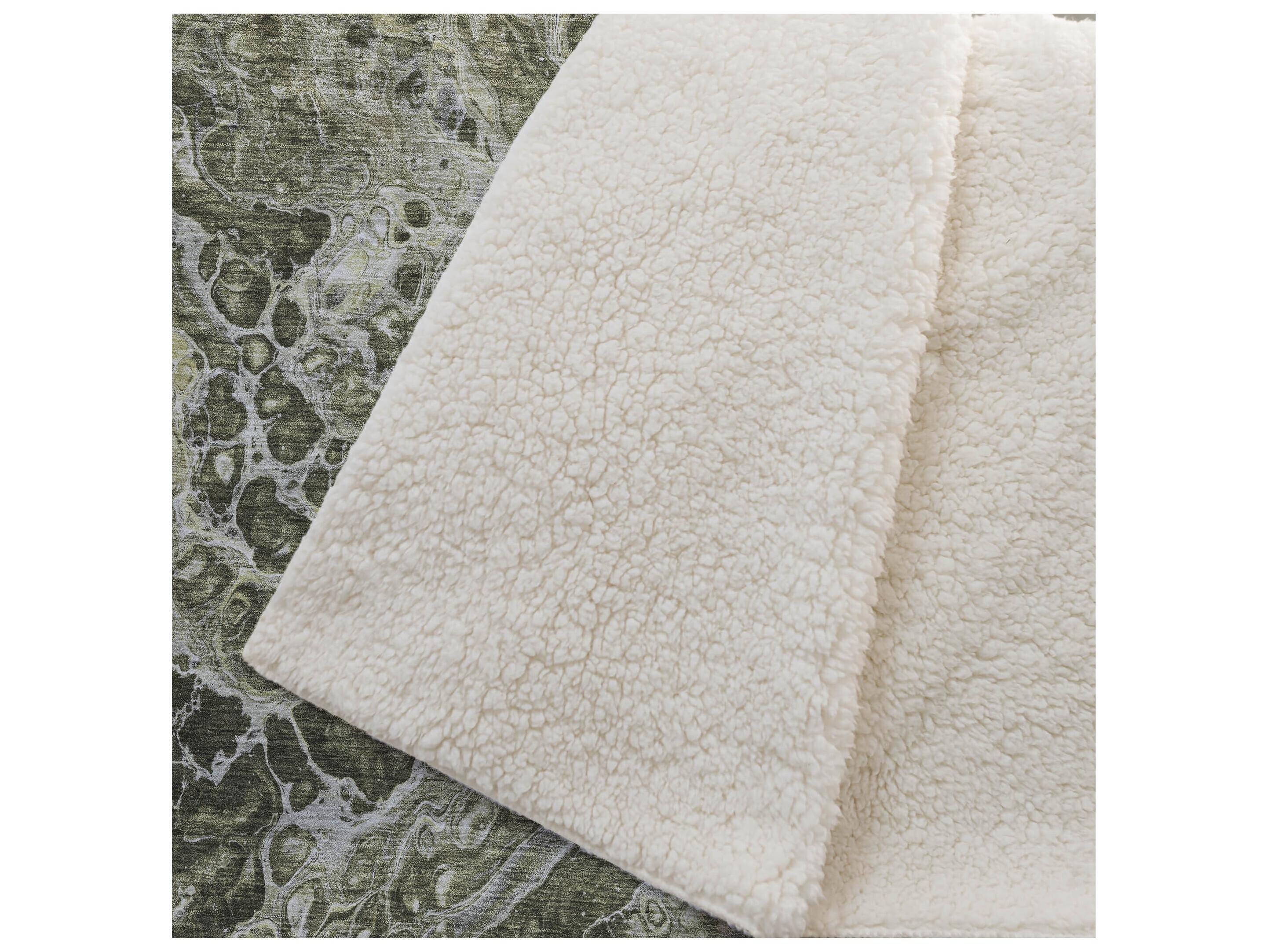 Dalyn Sherpa Brown Polyester Throw