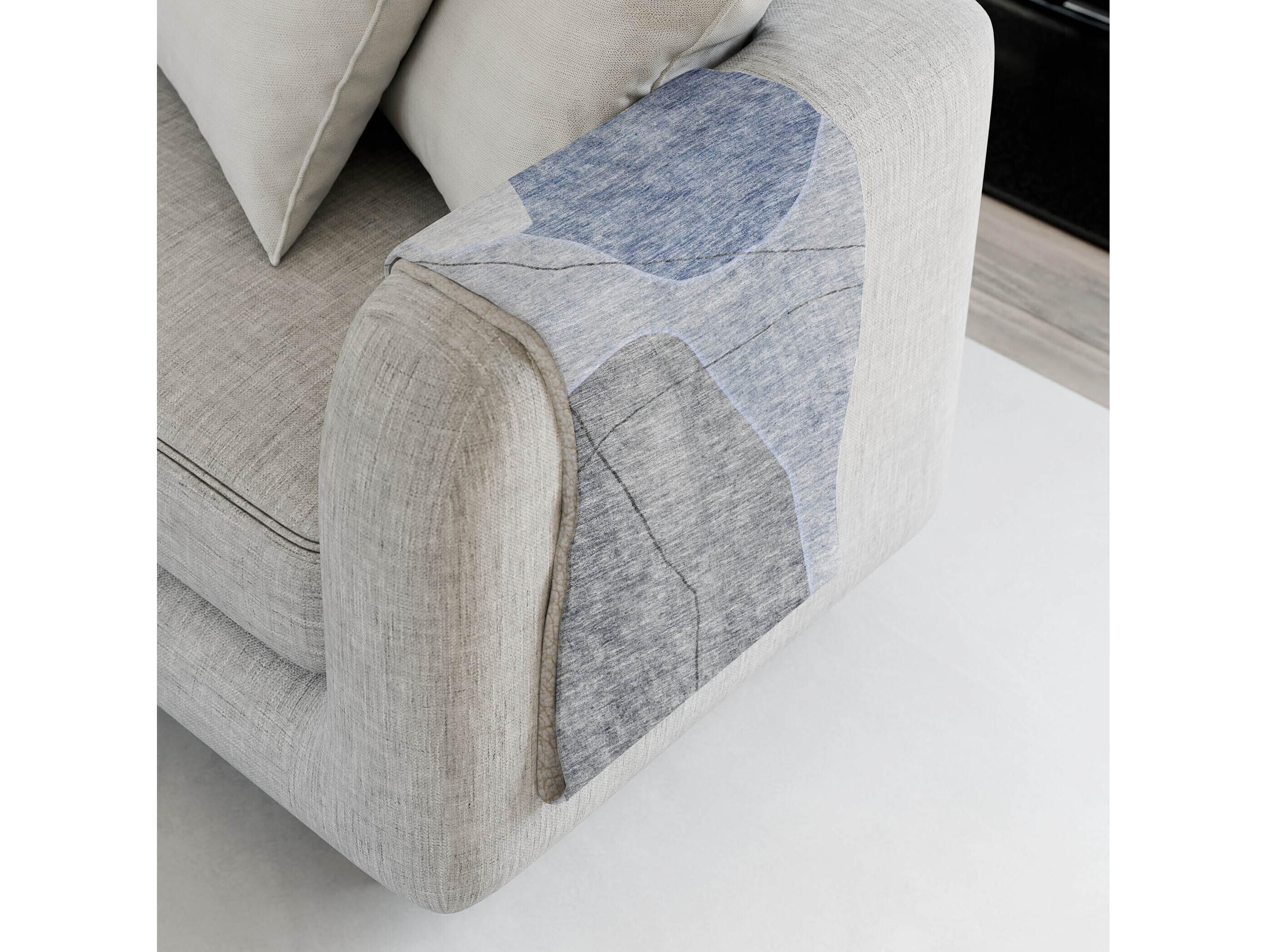 Dalyn Sherpa Blue Polyester Throw