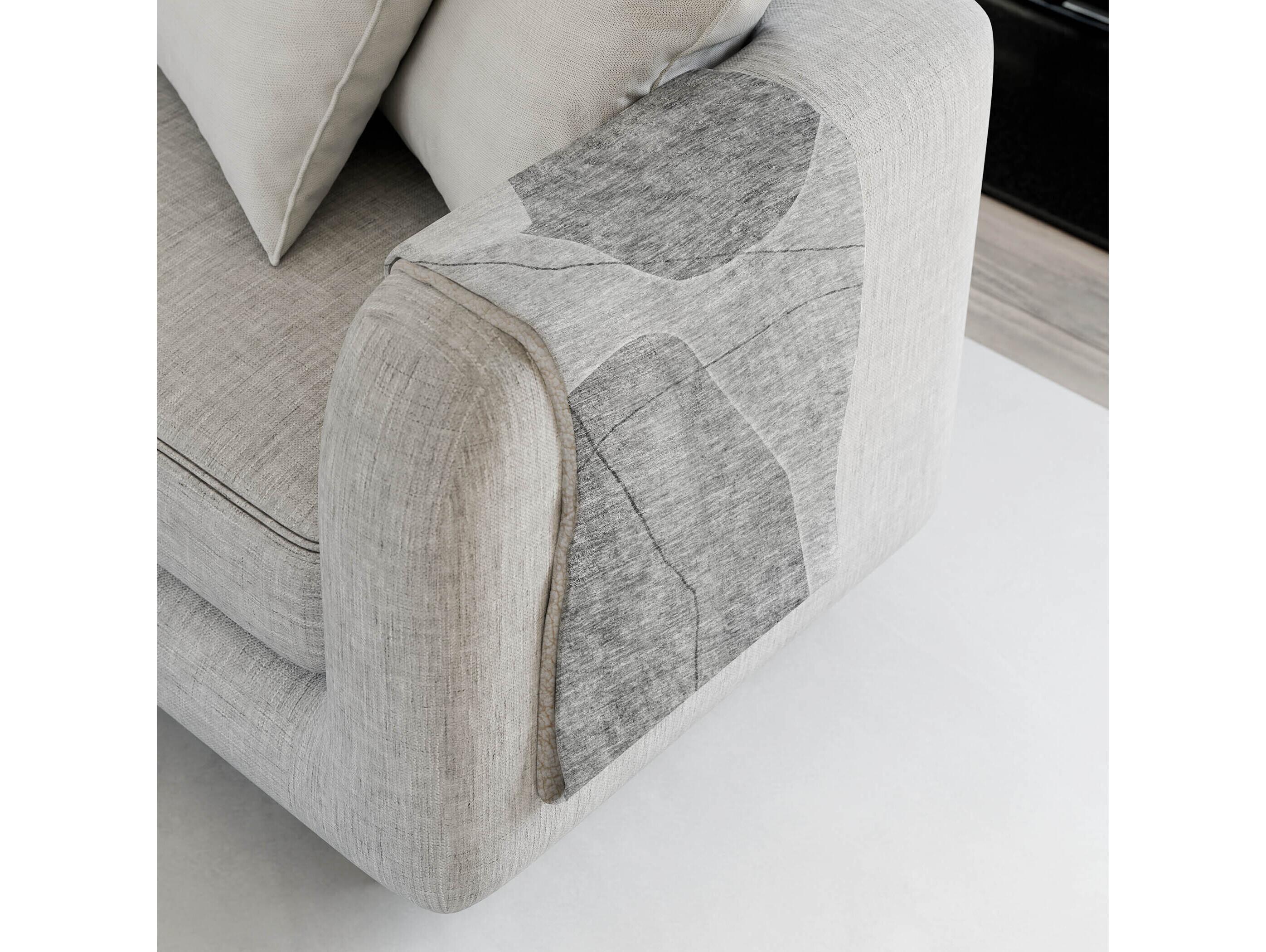 Dalyn Sherpa Gray Polyester Throw