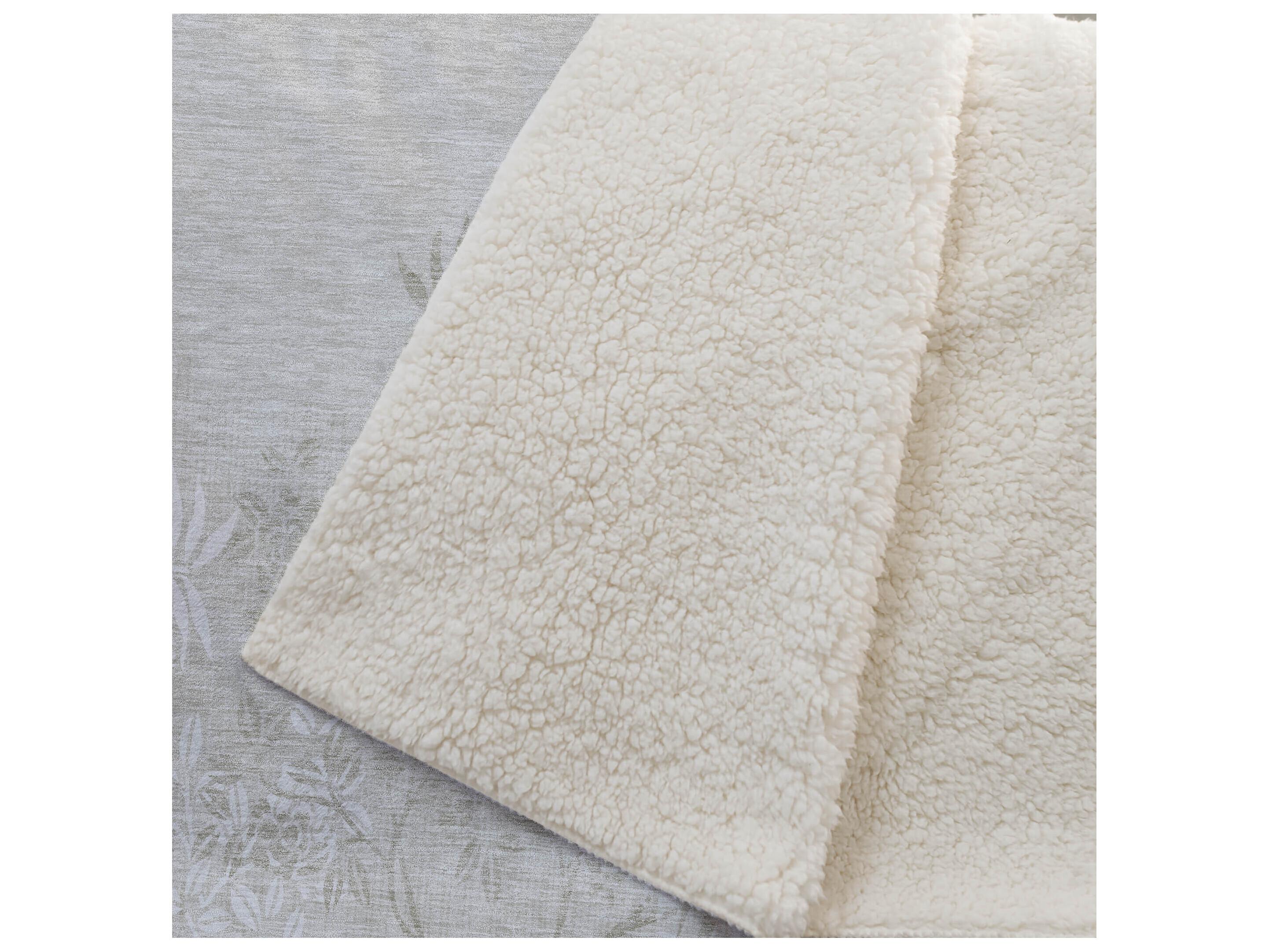 Dalyn Sherpa Brown Polyester Throw