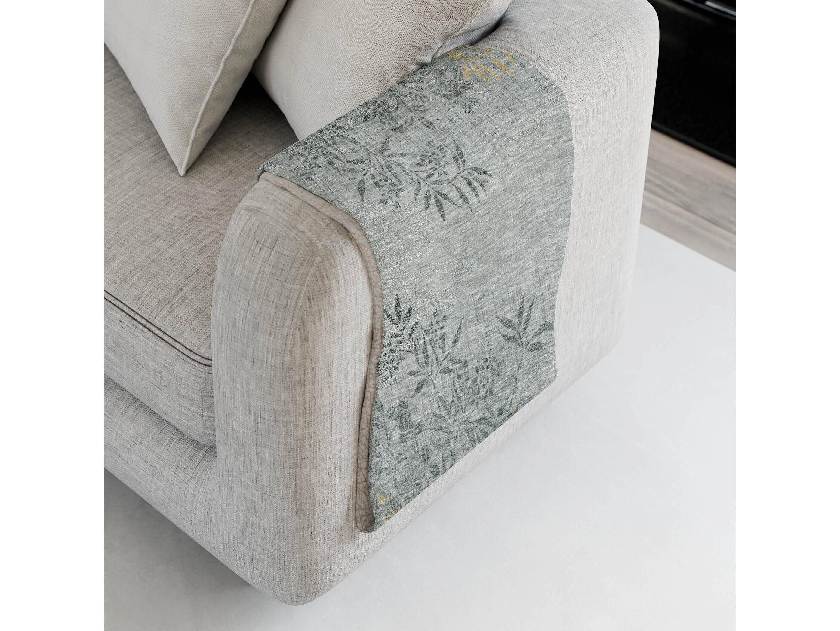 Dalyn Sherpa Gray Polyester Throw