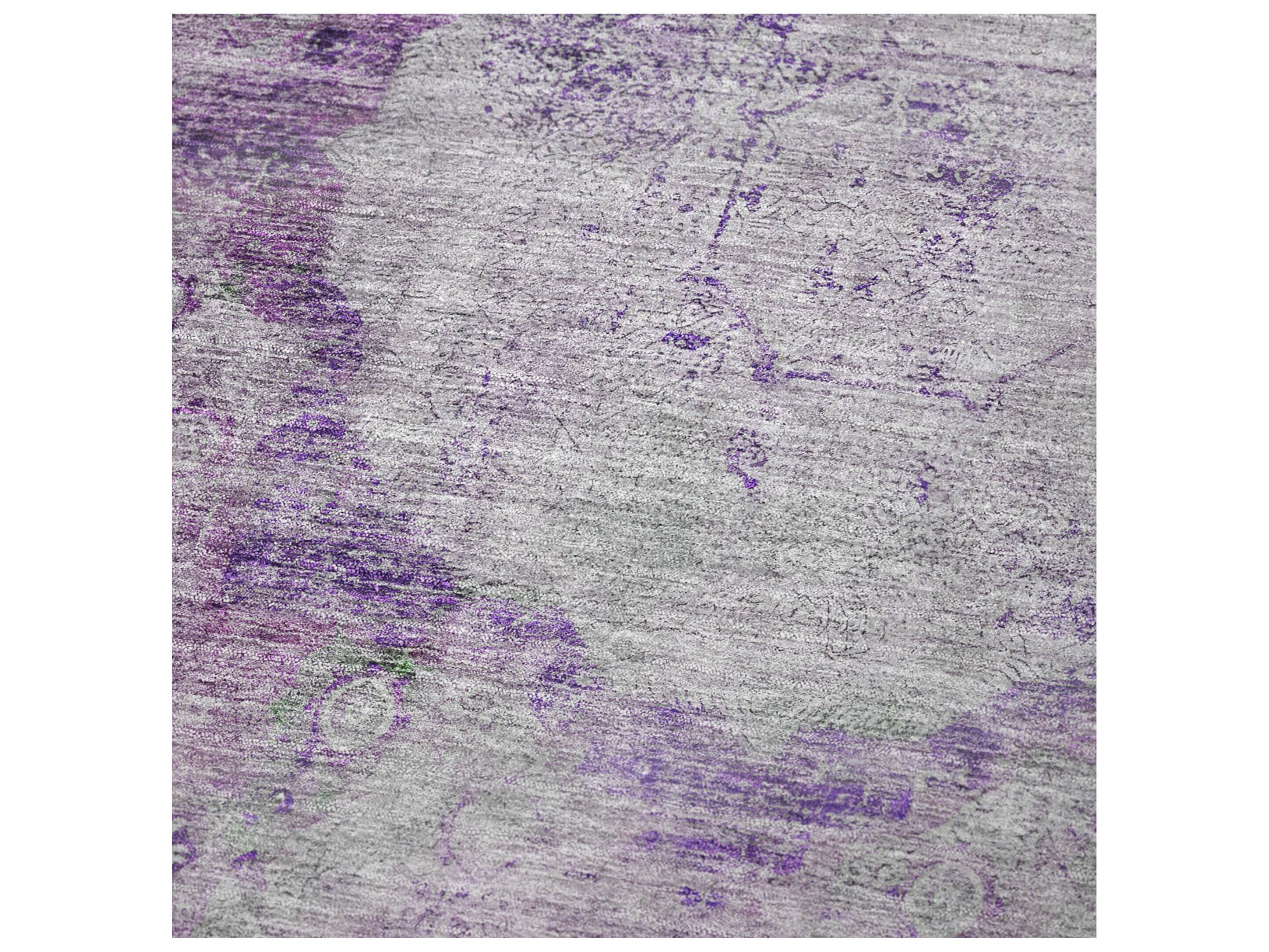 Dalyn Sherpa Purple Polyester Throw