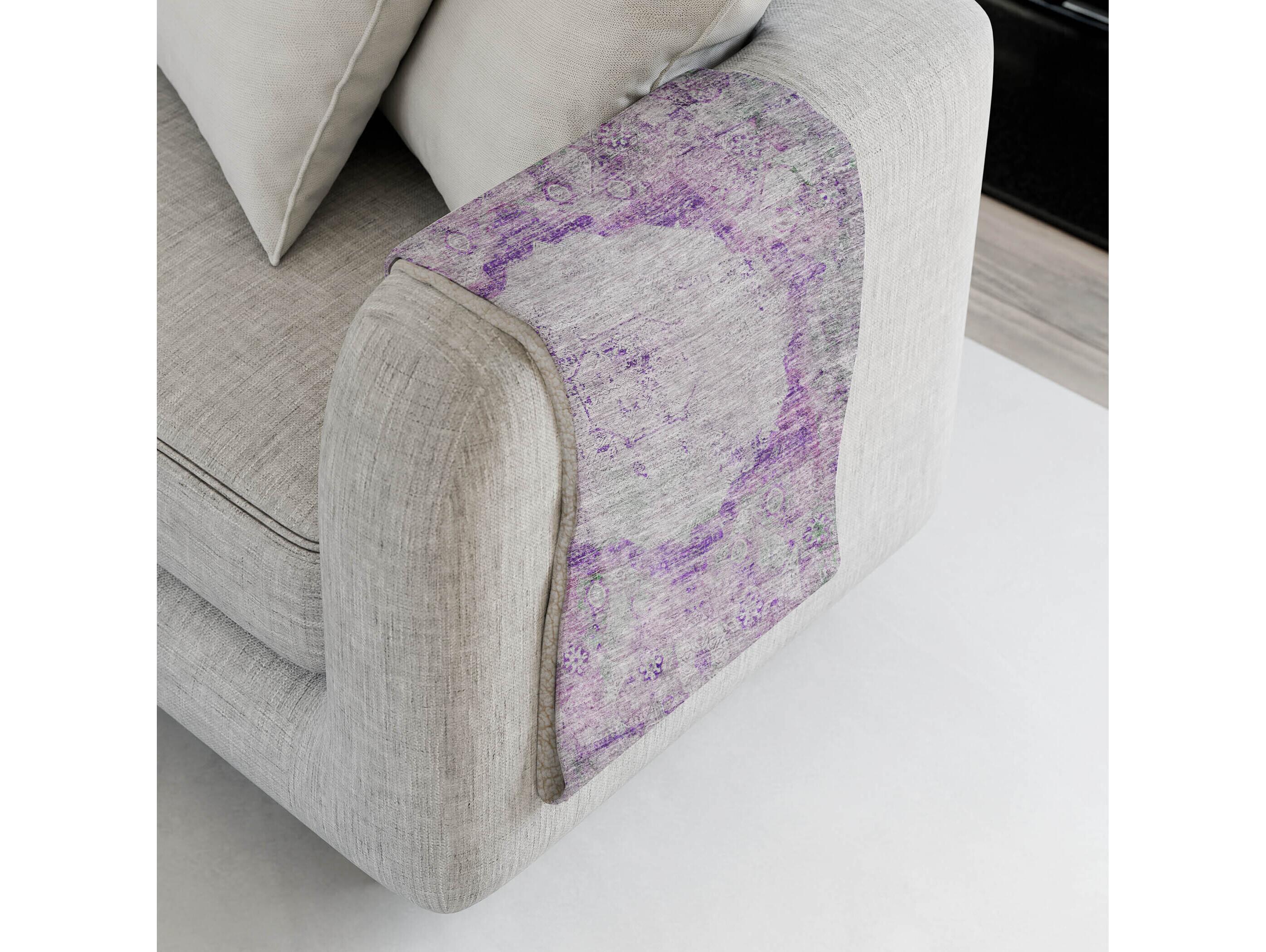 Dalyn Sherpa Purple Polyester Throw