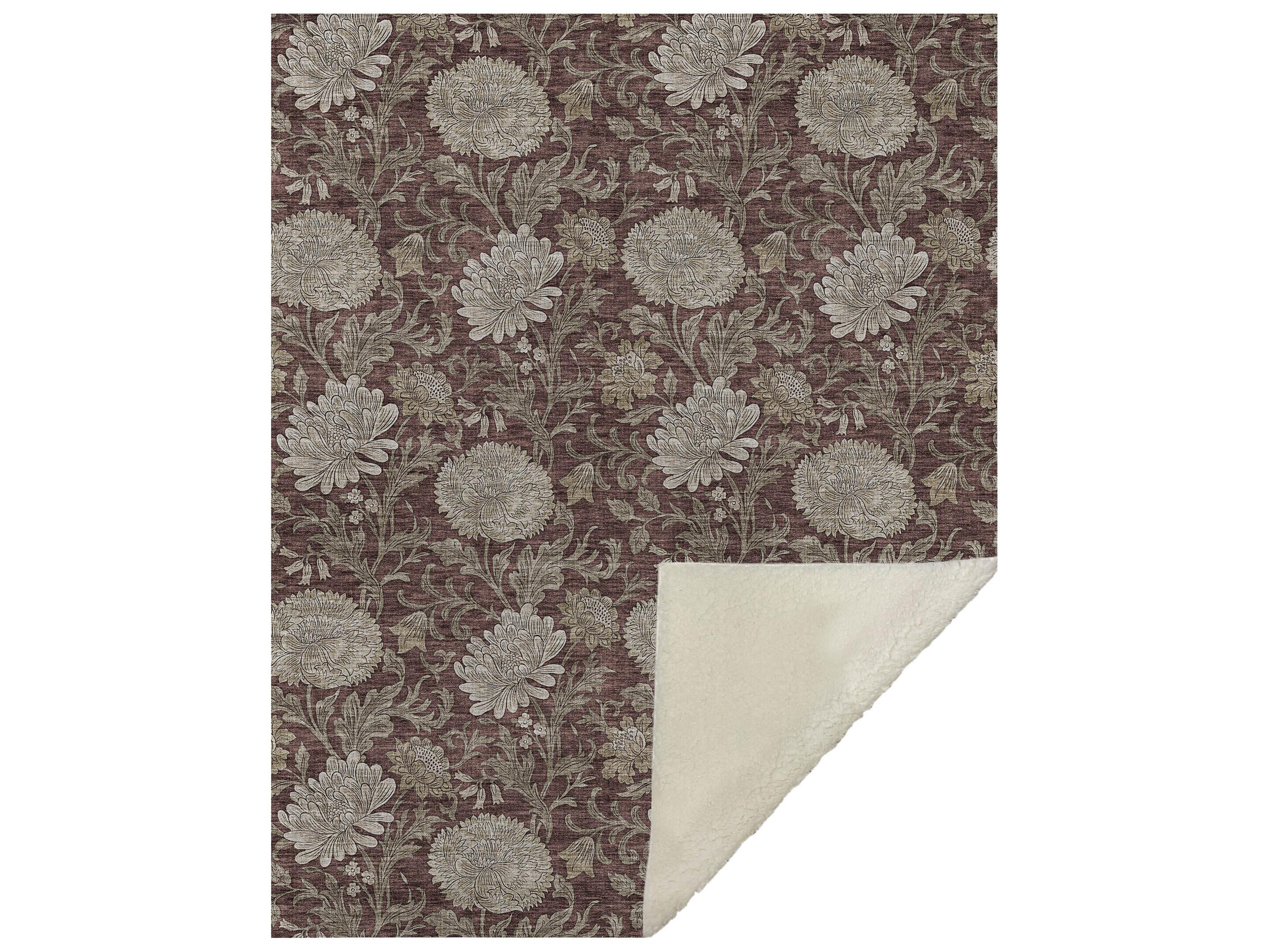 Dalyn Sherpa Red Polyester Throw