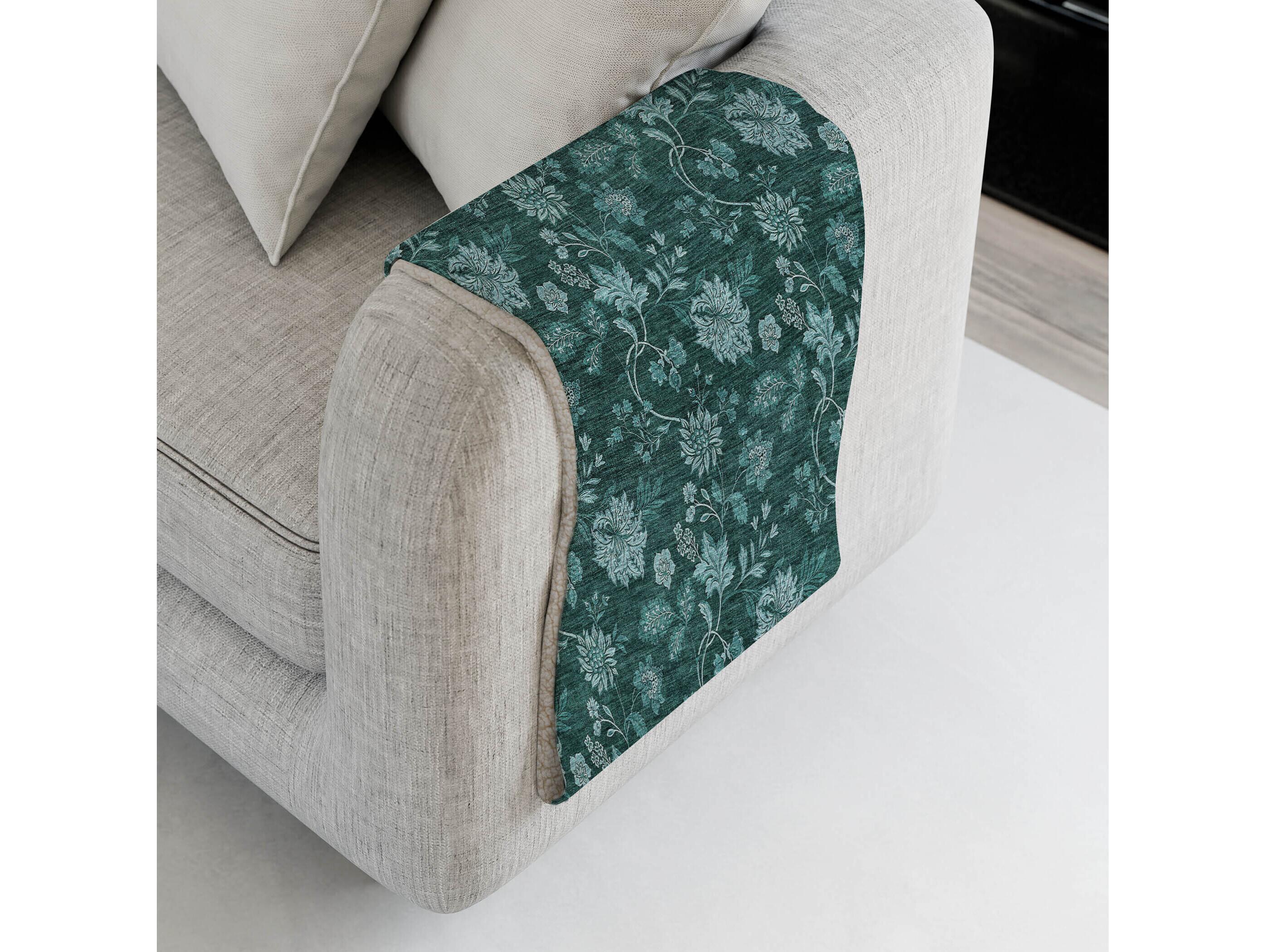 Dalyn Sherpa Teal Polyester Throw