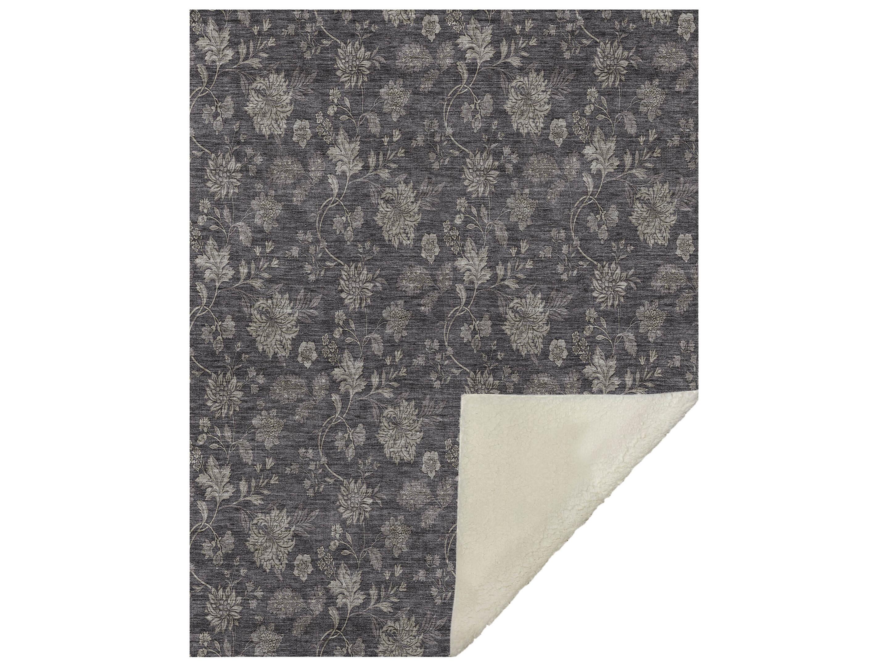 Dalyn Sherpa Brown Polyester Throw