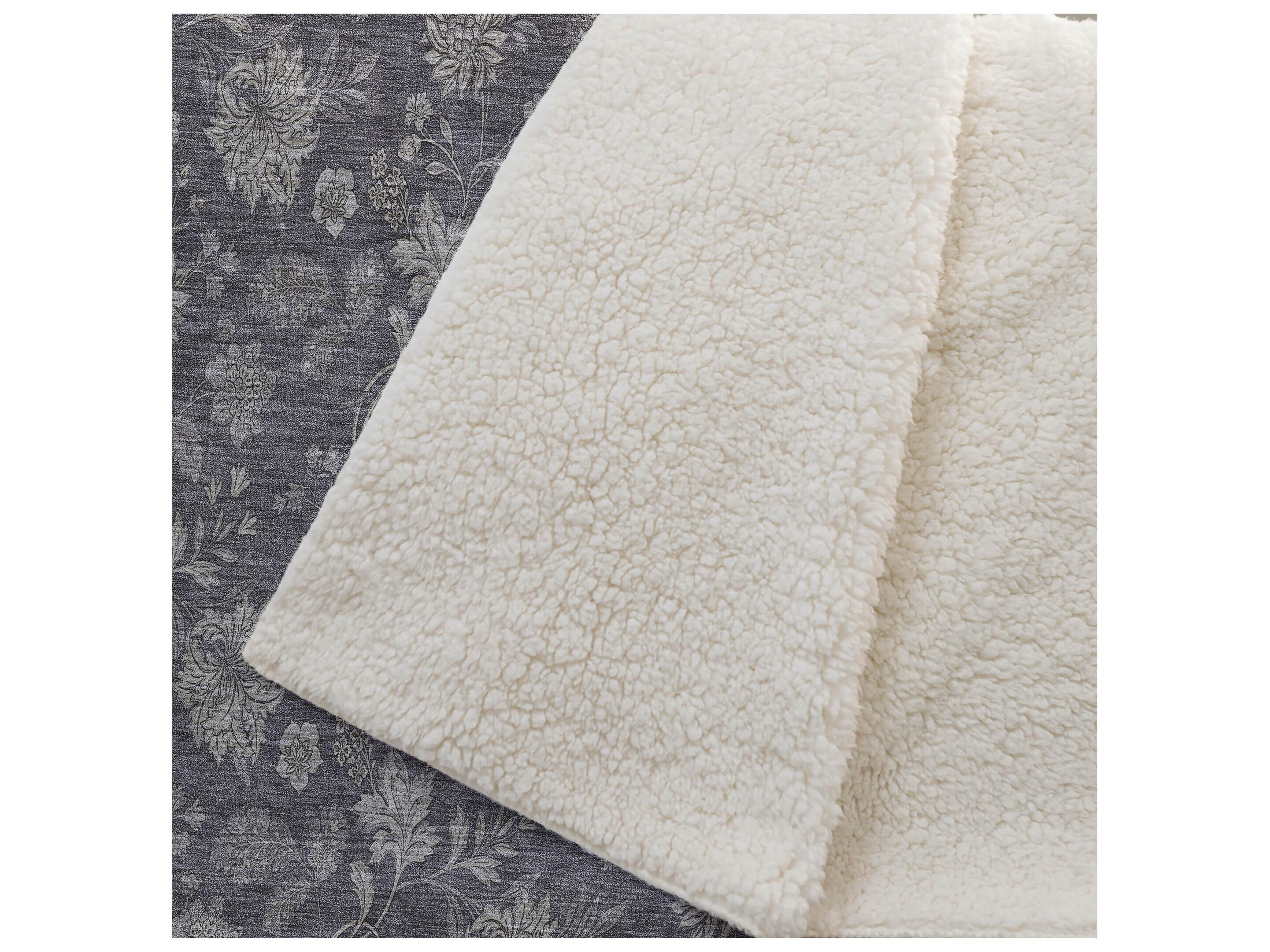 Dalyn Sherpa Brown Polyester Throw