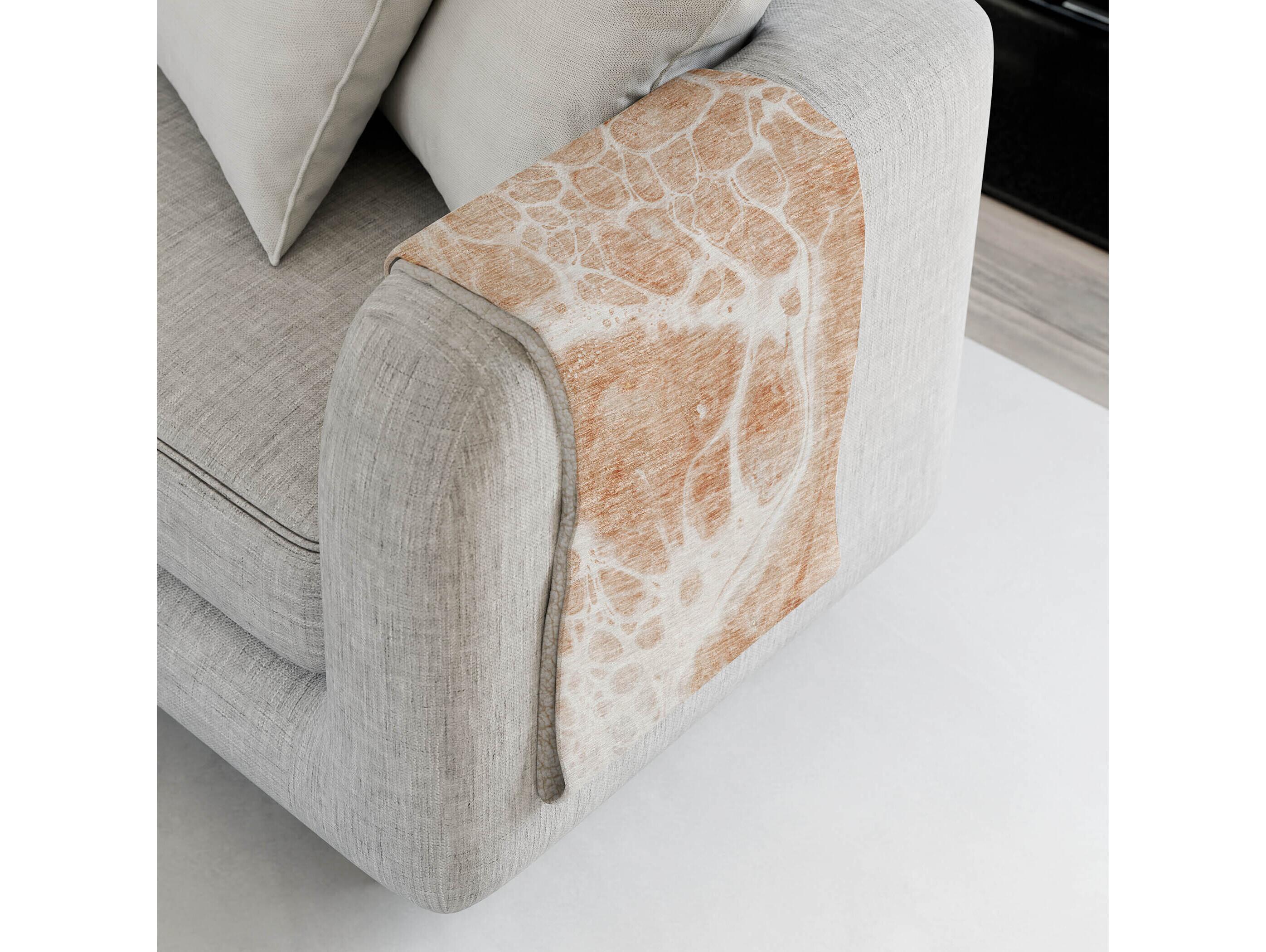 Dalyn Sherpa Orange Polyester Throw