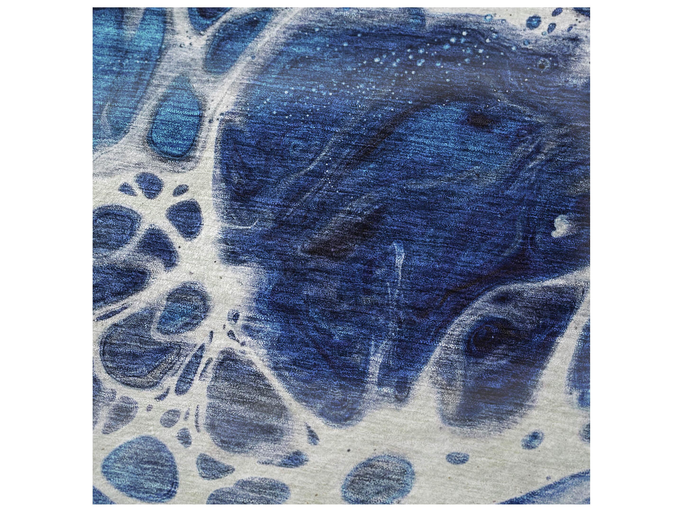 Dalyn Sherpa Blue Polyester Throw