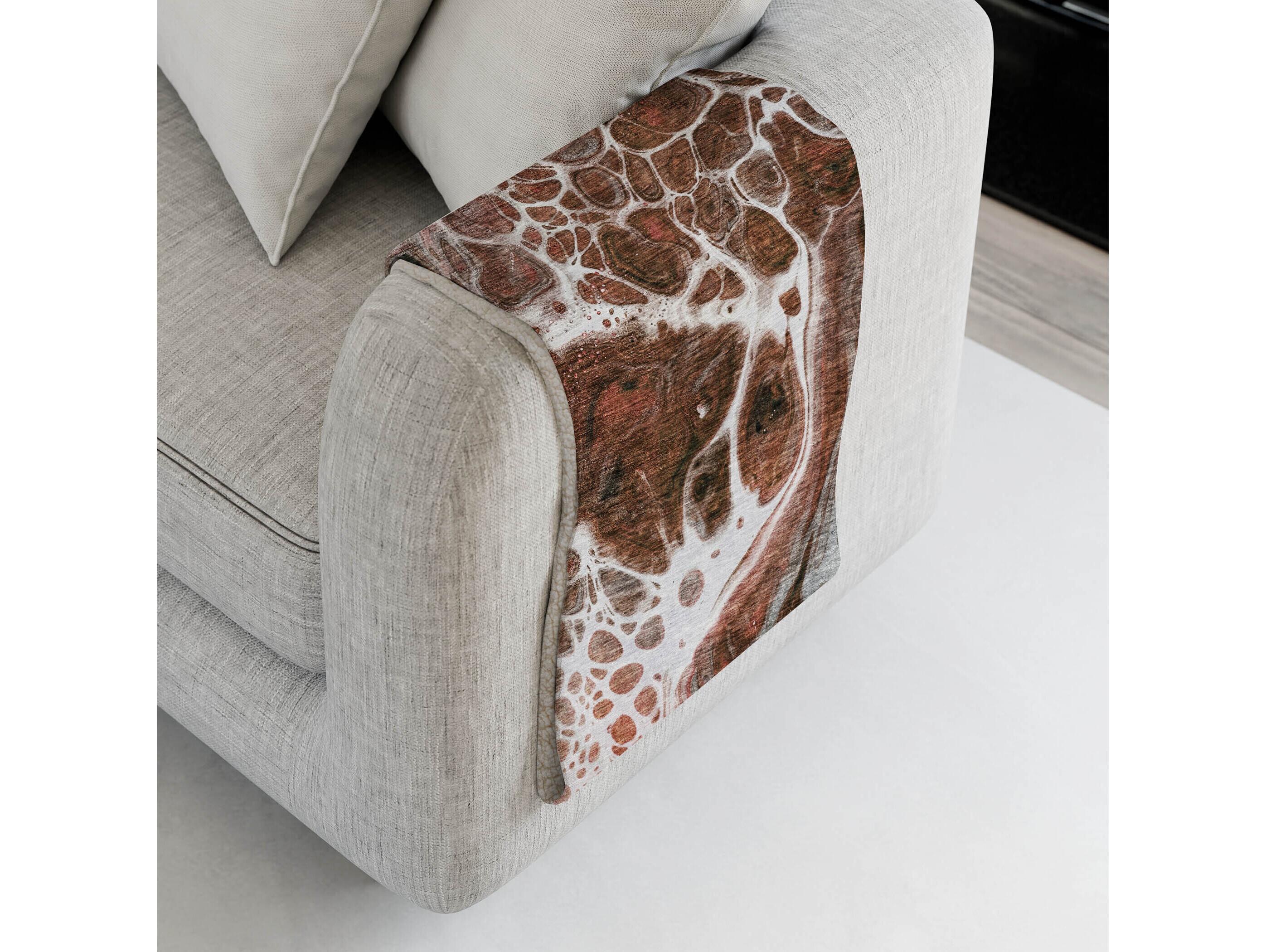 Dalyn Sherpa Orange Polyester Throw