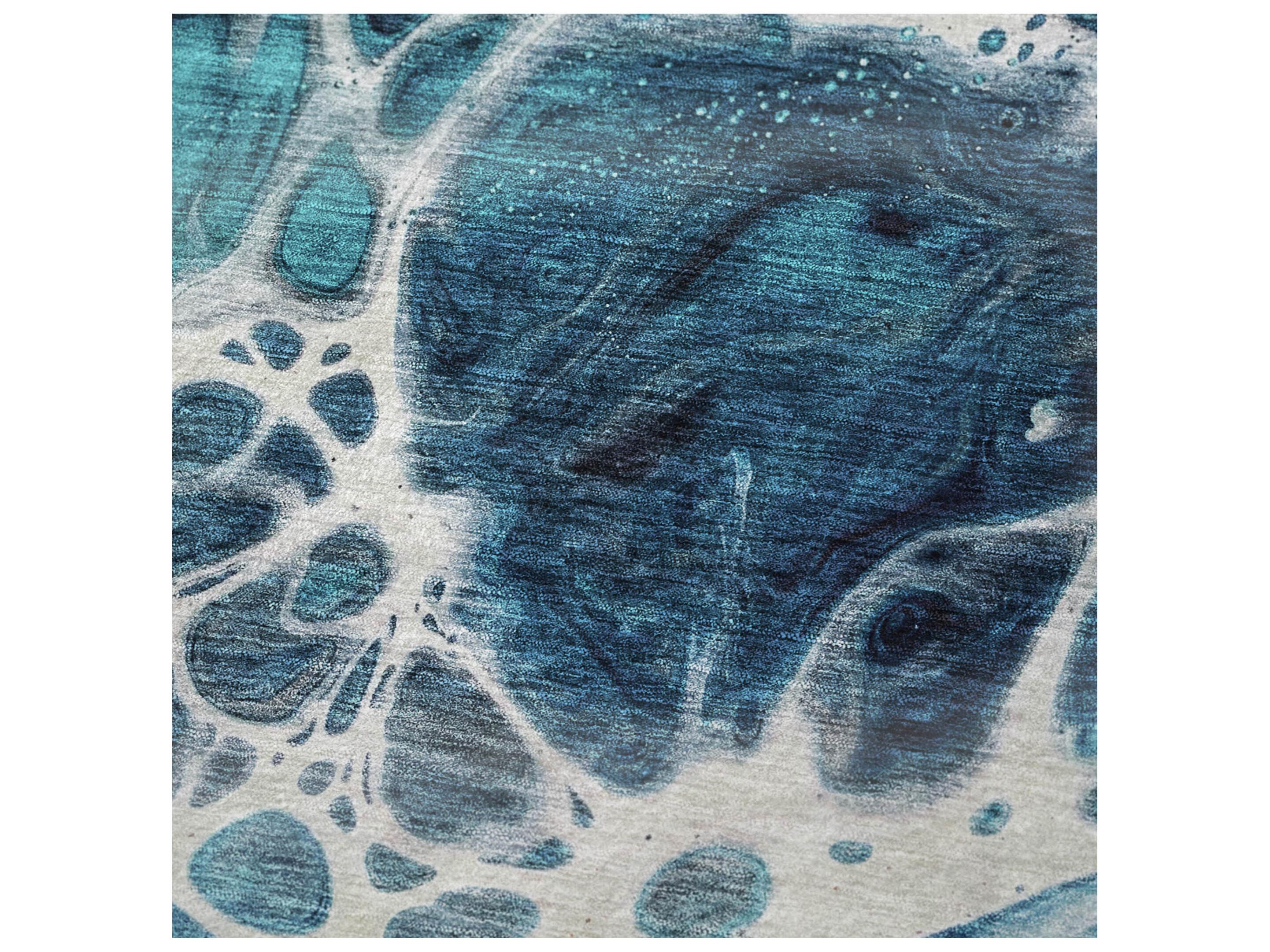 Dalyn Sherpa Teal Polyester Throw