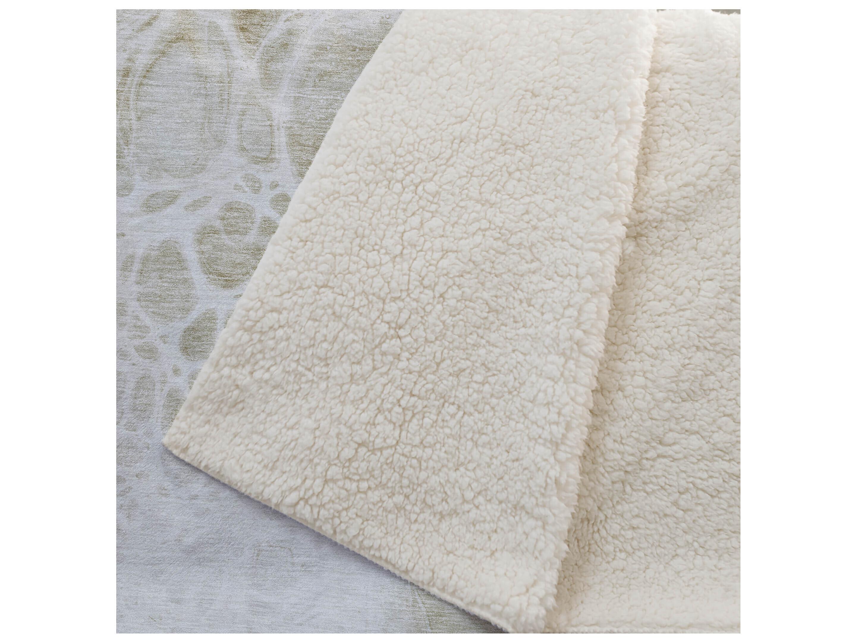 Dalyn Sherpa Brown Polyester Throw