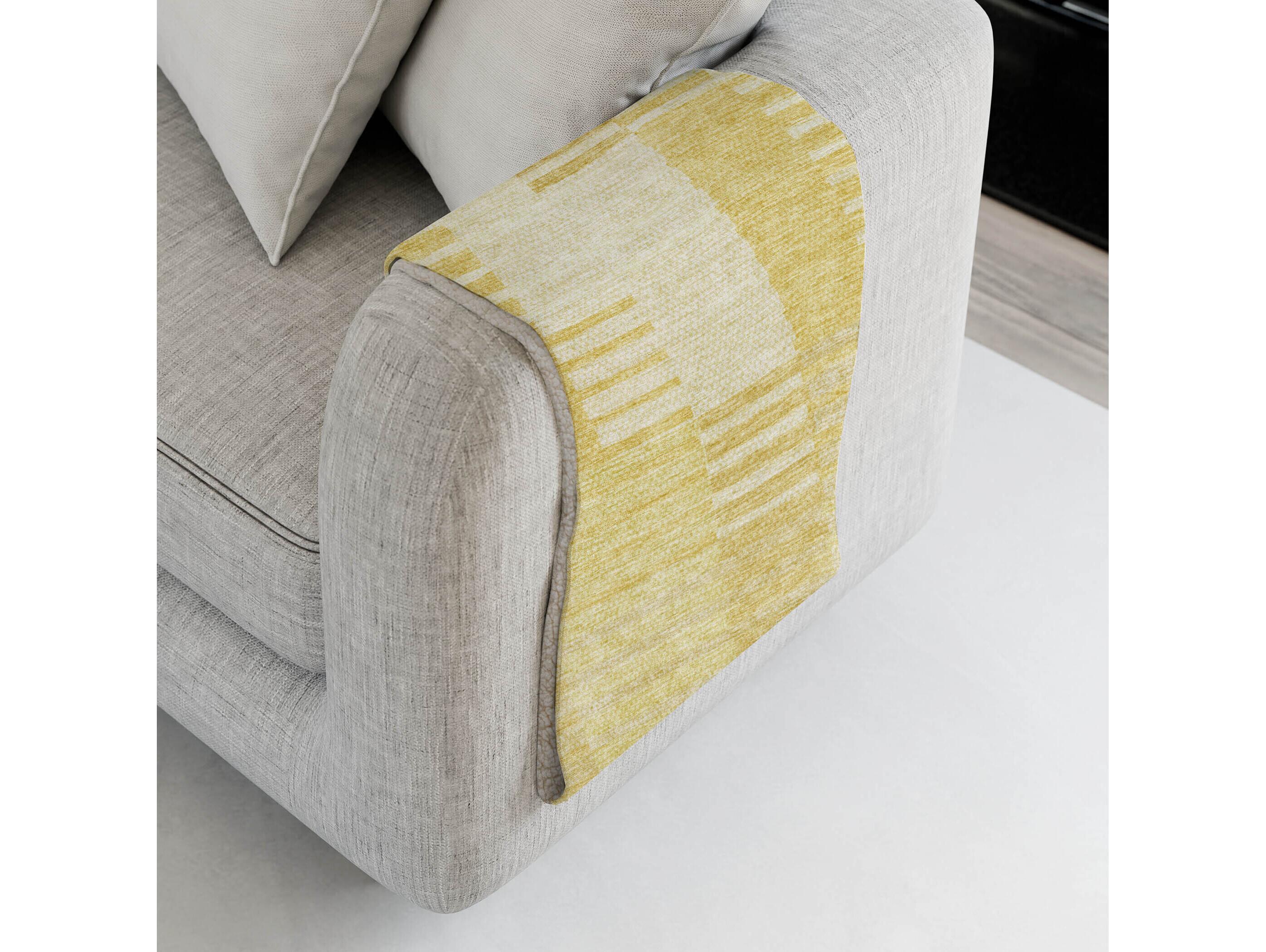 Dalyn Sherpa Gold Polyester Throw